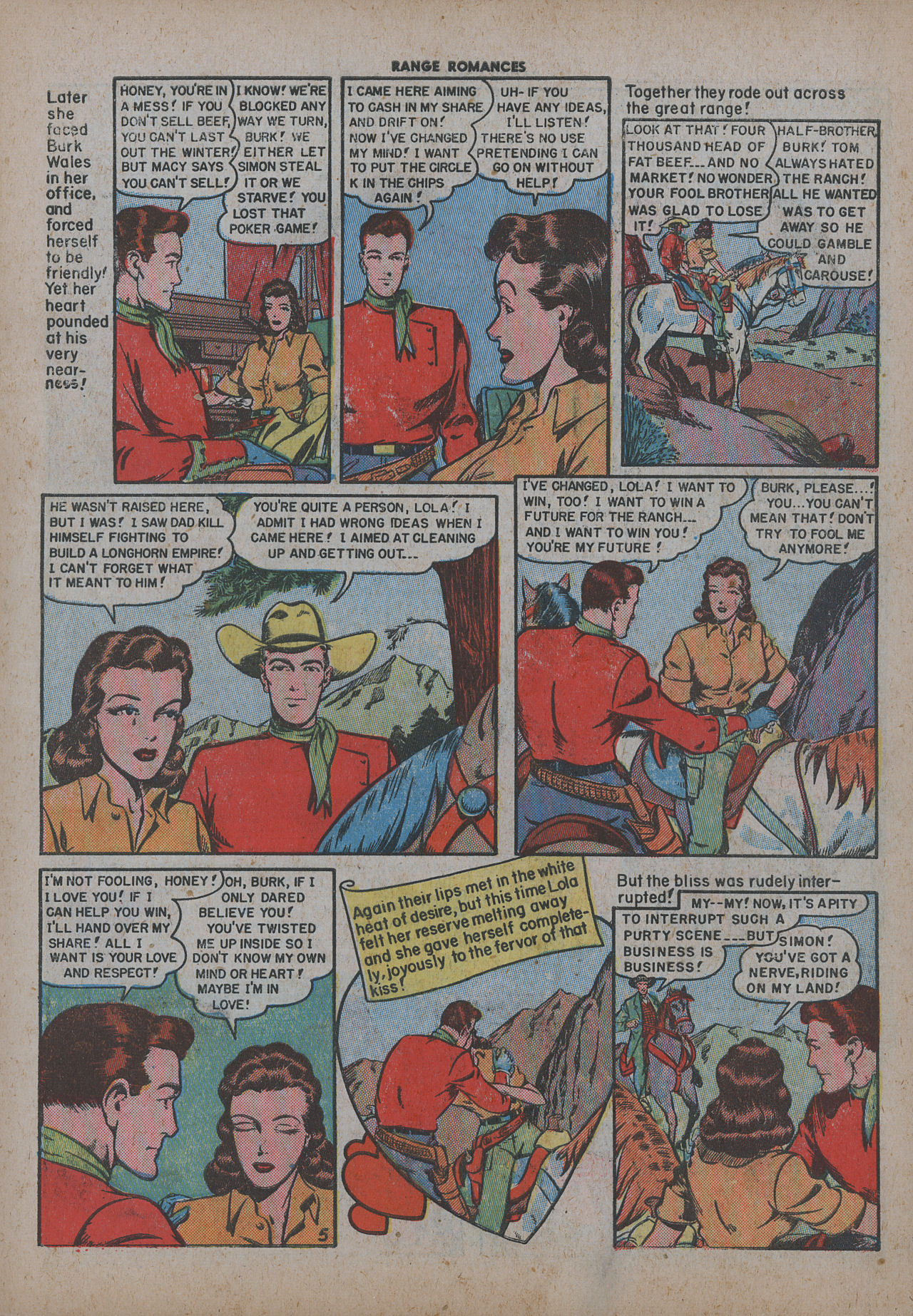Read online Range Romances comic -  Issue #3 - 7