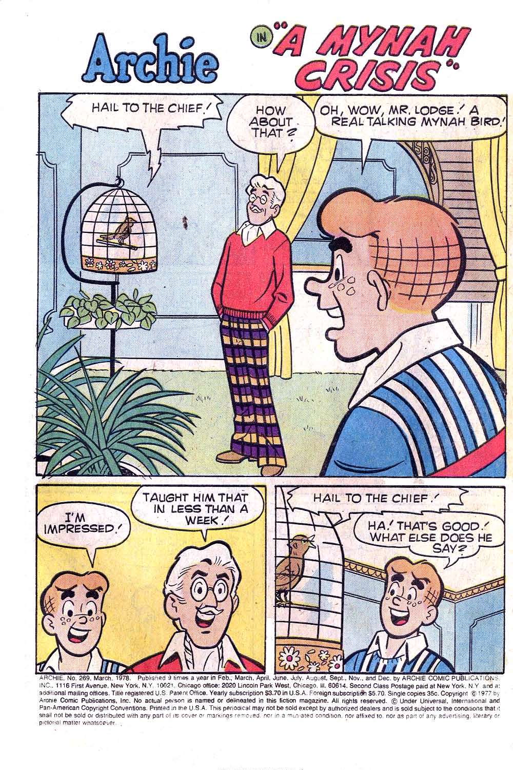 Read online Archie (1960) comic -  Issue #269 - 3