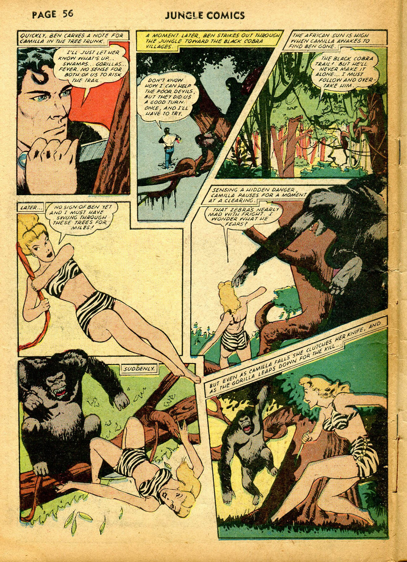 Read online Jungle Comics comic -  Issue #32 - 59