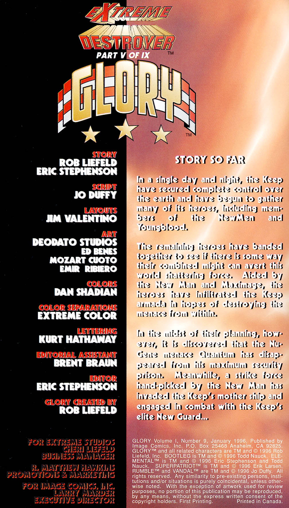 Read online Glory comic -  Issue #9 - 2