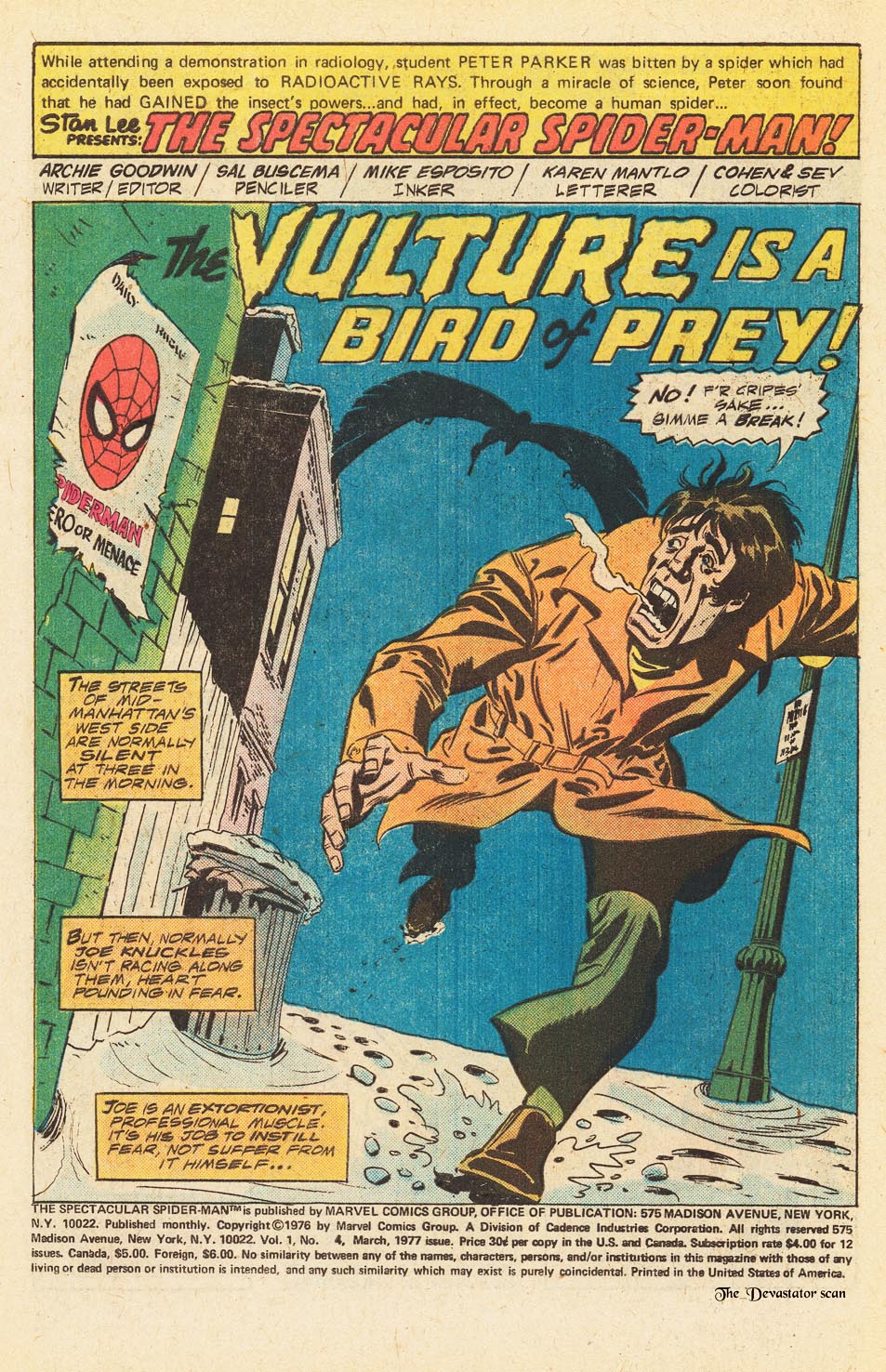 Read online The Spectacular Spider-Man (1976) comic -  Issue #4 - 2