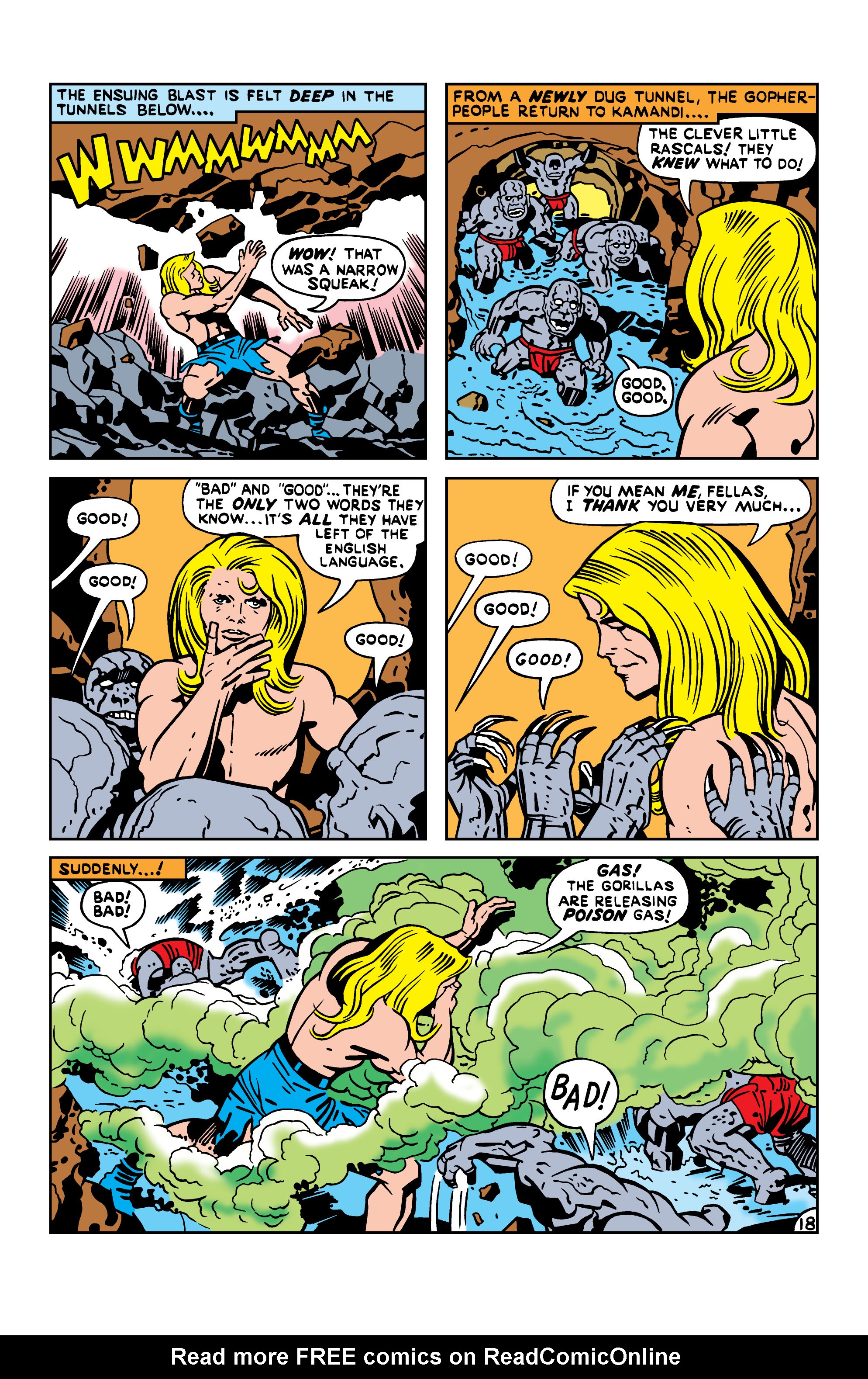 Read online Kamandi, The Last Boy On Earth comic -  Issue #17 - 18