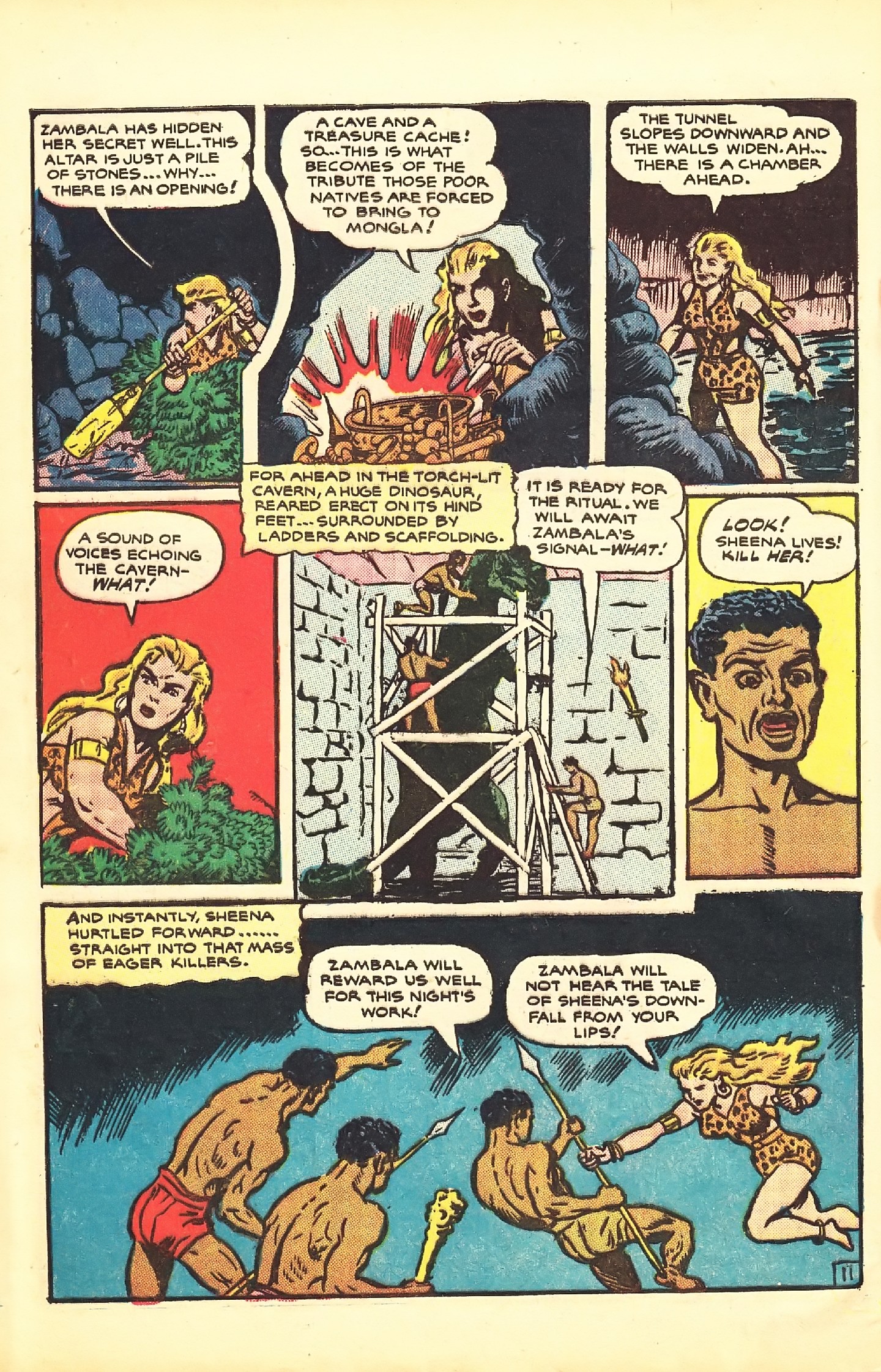 Read online Sheena, Queen of the Jungle (1942) comic -  Issue #7 - 44