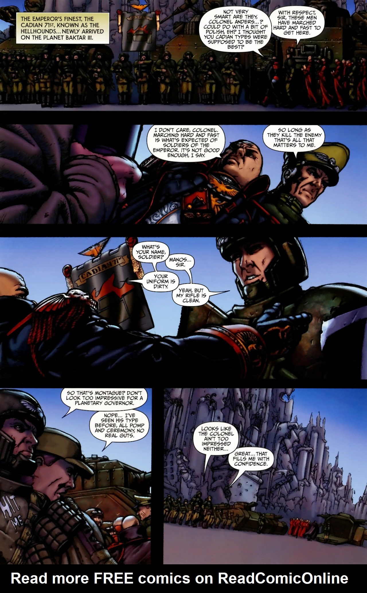 Read online Warhammer 40,000: Fire & Honour comic -  Issue #1 - 6