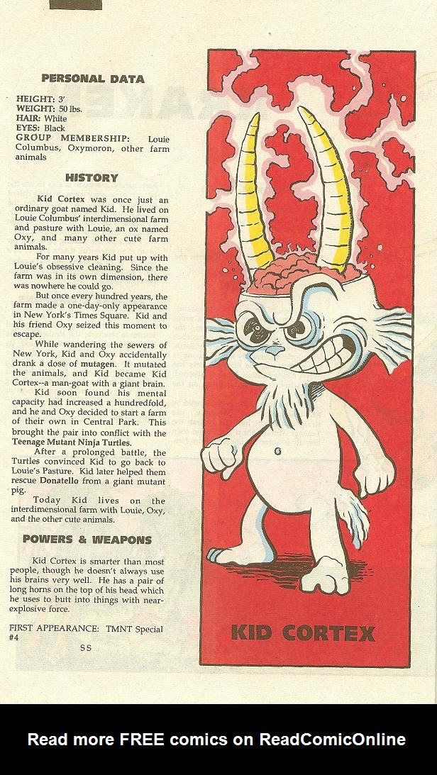 Read online Teenage Mutant Ninja Turtles Mutant Universe Sourcebook comic -  Issue #3 - 18