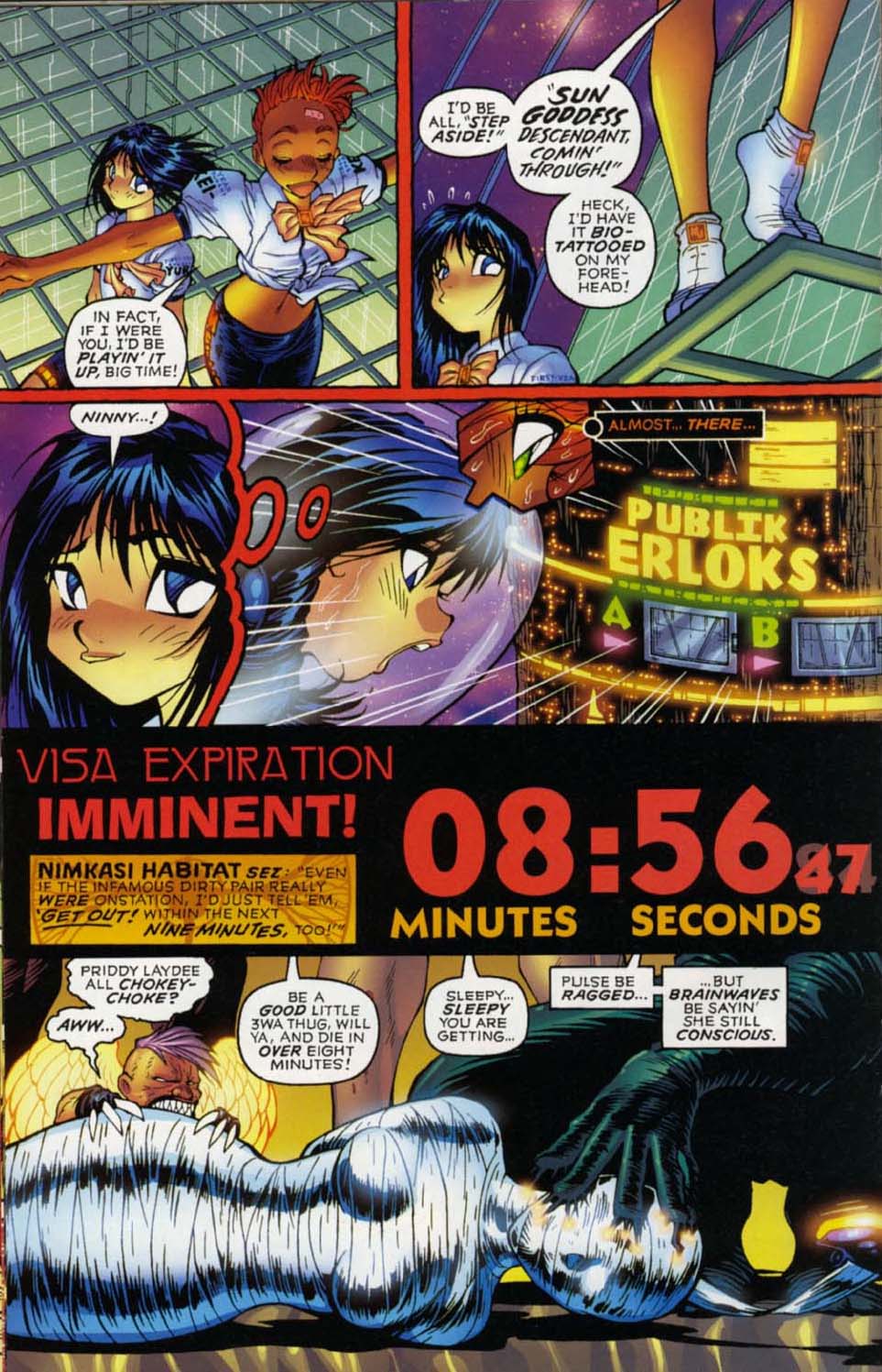 Read online Dirty Pair: Run From the Future comic -  Issue #4 - 16
