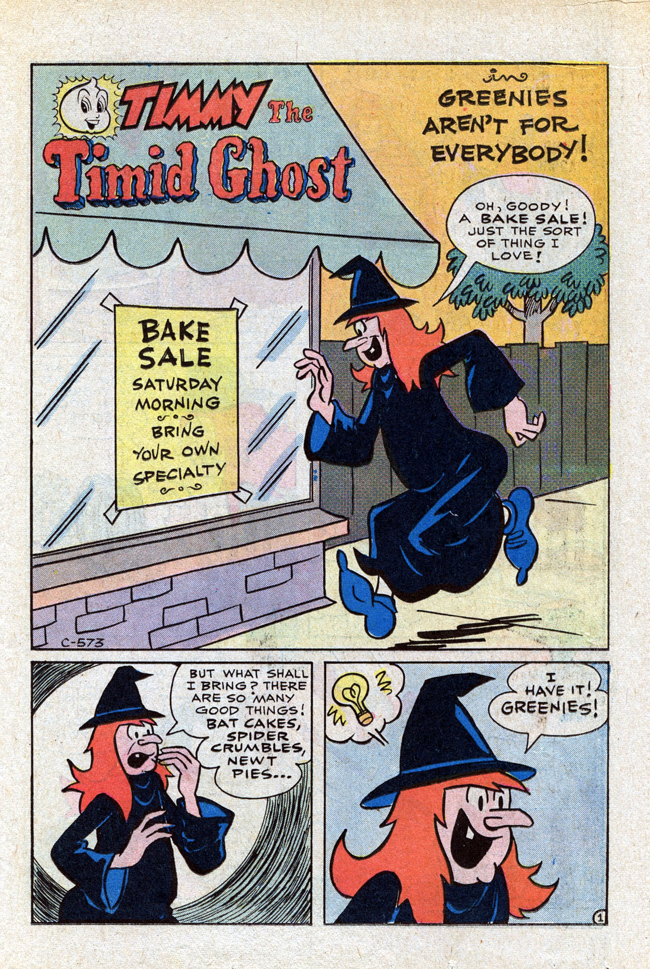 Read online Timmy the Timid Ghost comic -  Issue #15 - 15