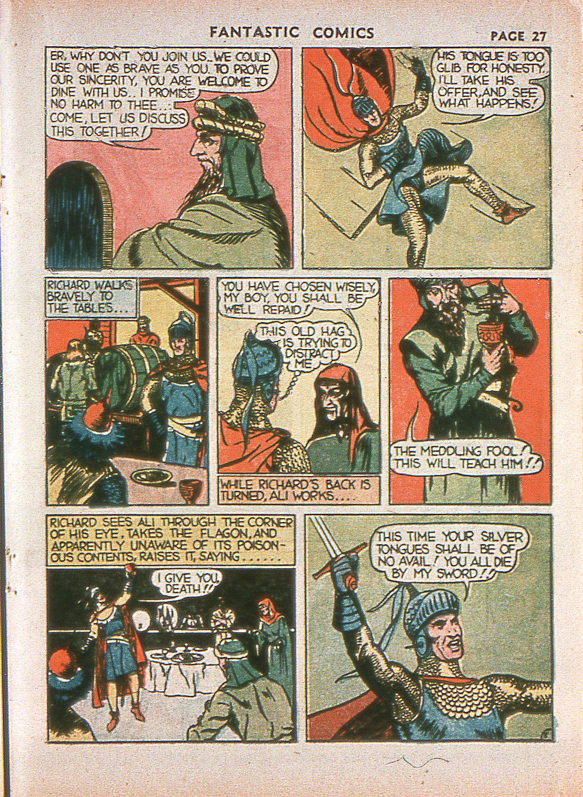 Read online Fantastic Comics comic -  Issue #1 - 30