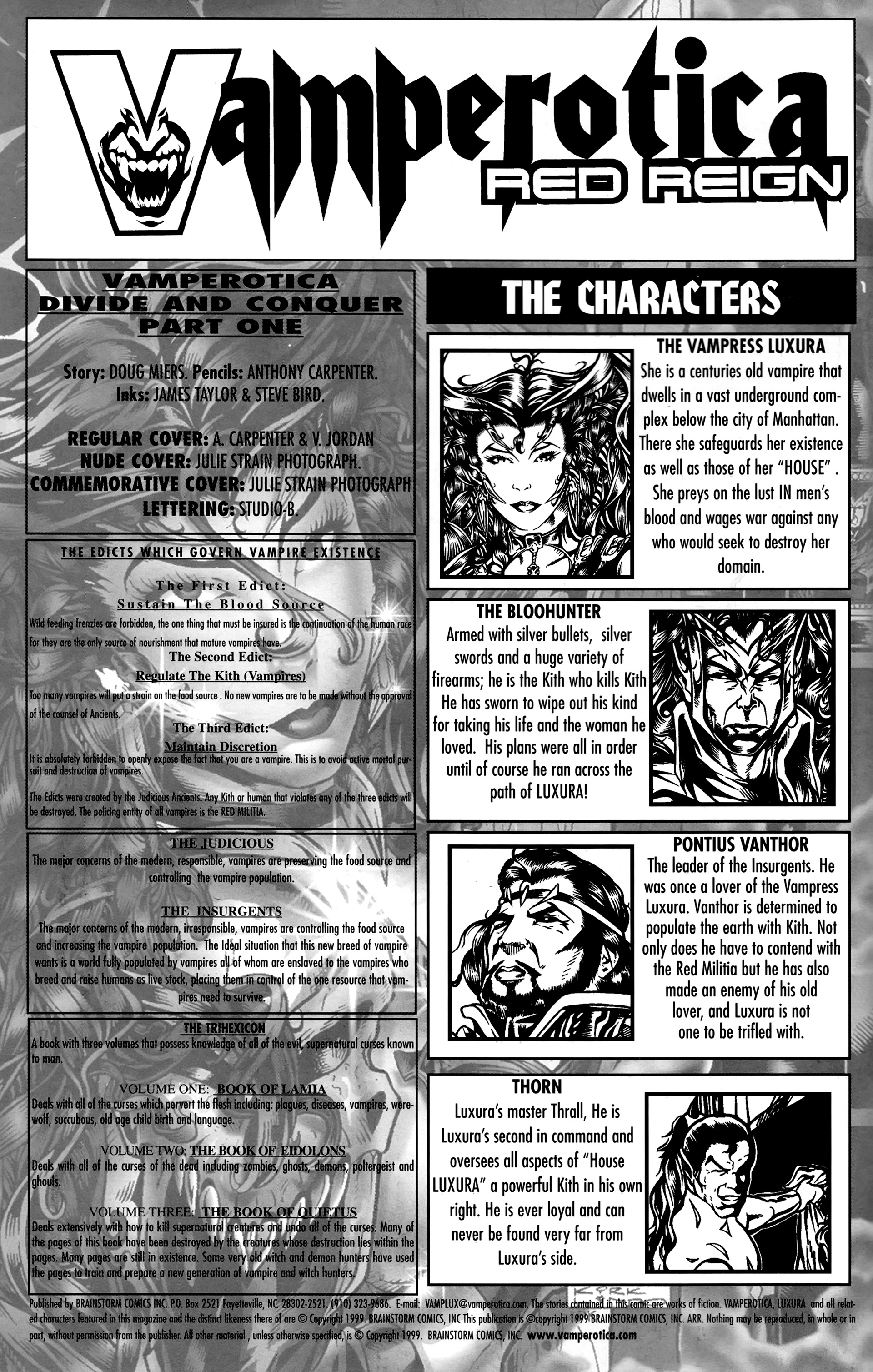 Read online Vamperotica: Divide And Conquer comic -  Issue #1 - 2