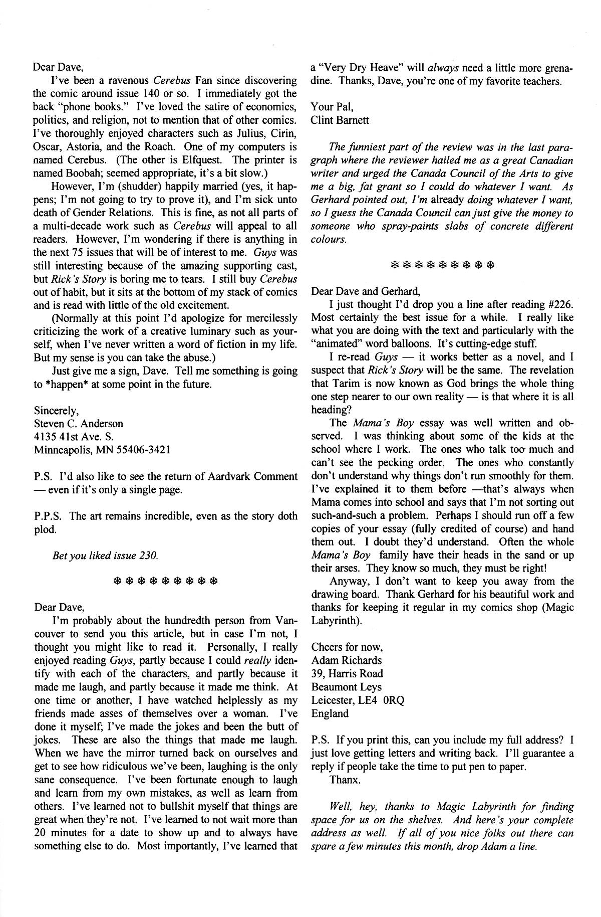 Read online Cerebus comic -  Issue #232 - 28