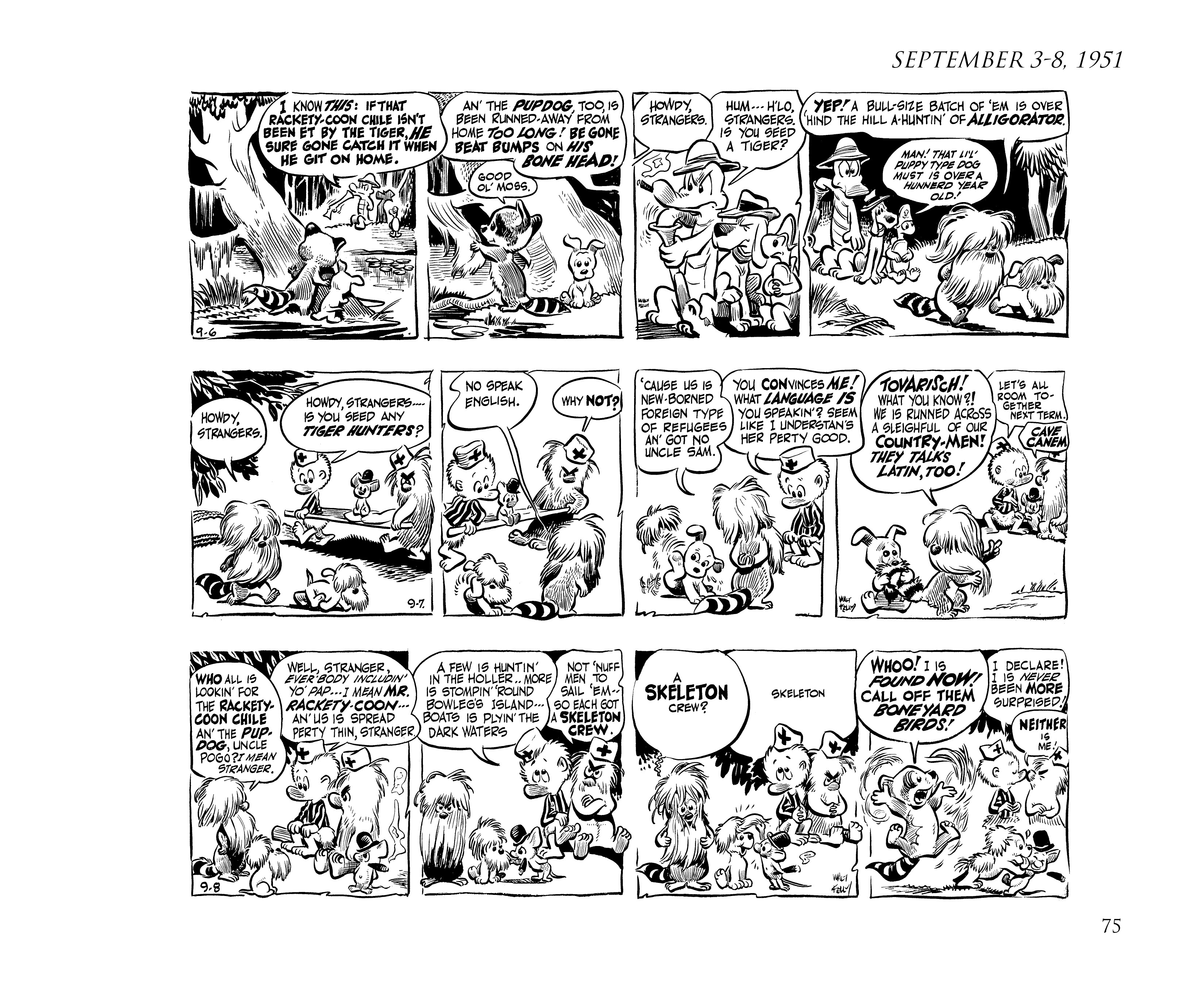 Read online Pogo by Walt Kelly: The Complete Syndicated Comic Strips comic -  Issue # TPB 2 (Part 1) - 93