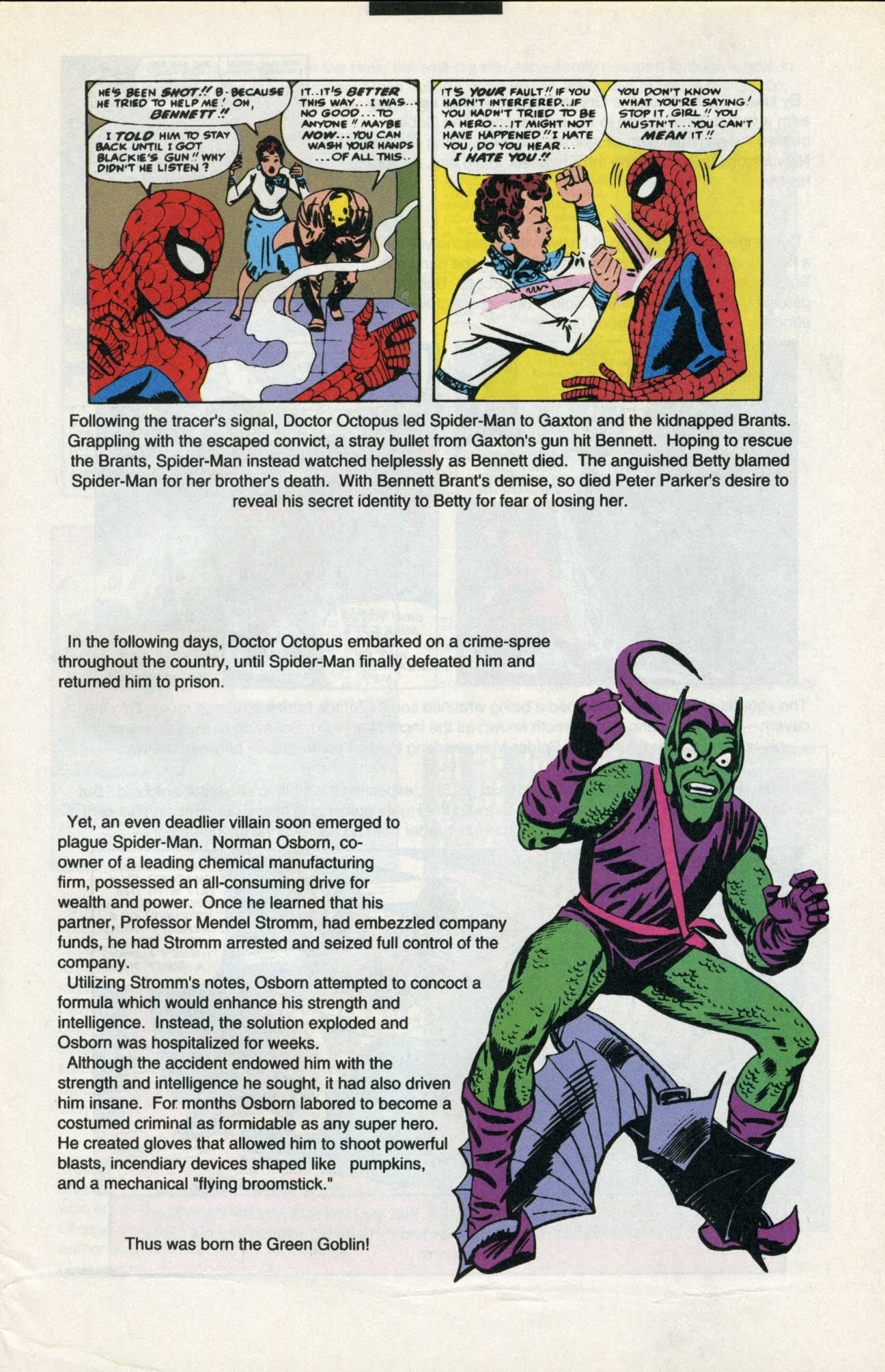 Read online Spider-Man Saga (1991) comic -  Issue #1 - 19