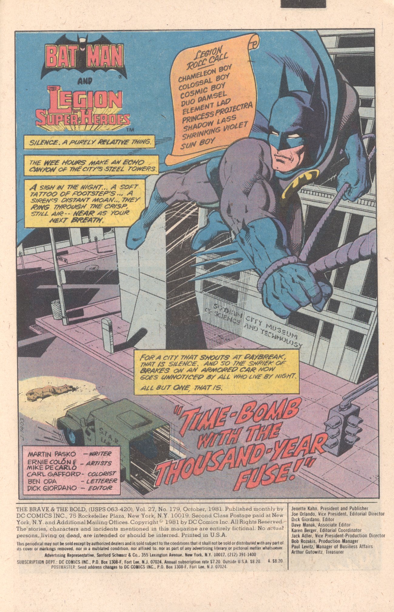 Read online The Brave and the Bold (1955) comic -  Issue #179 - 2