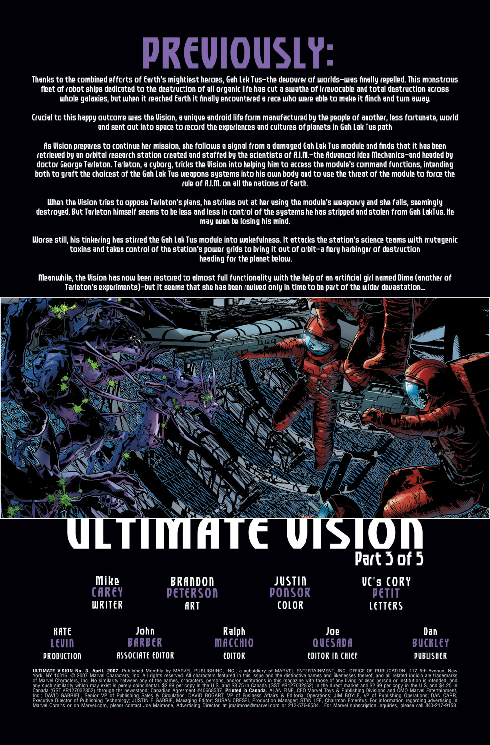 Read online Ultimate Vision comic -  Issue #3 - 3