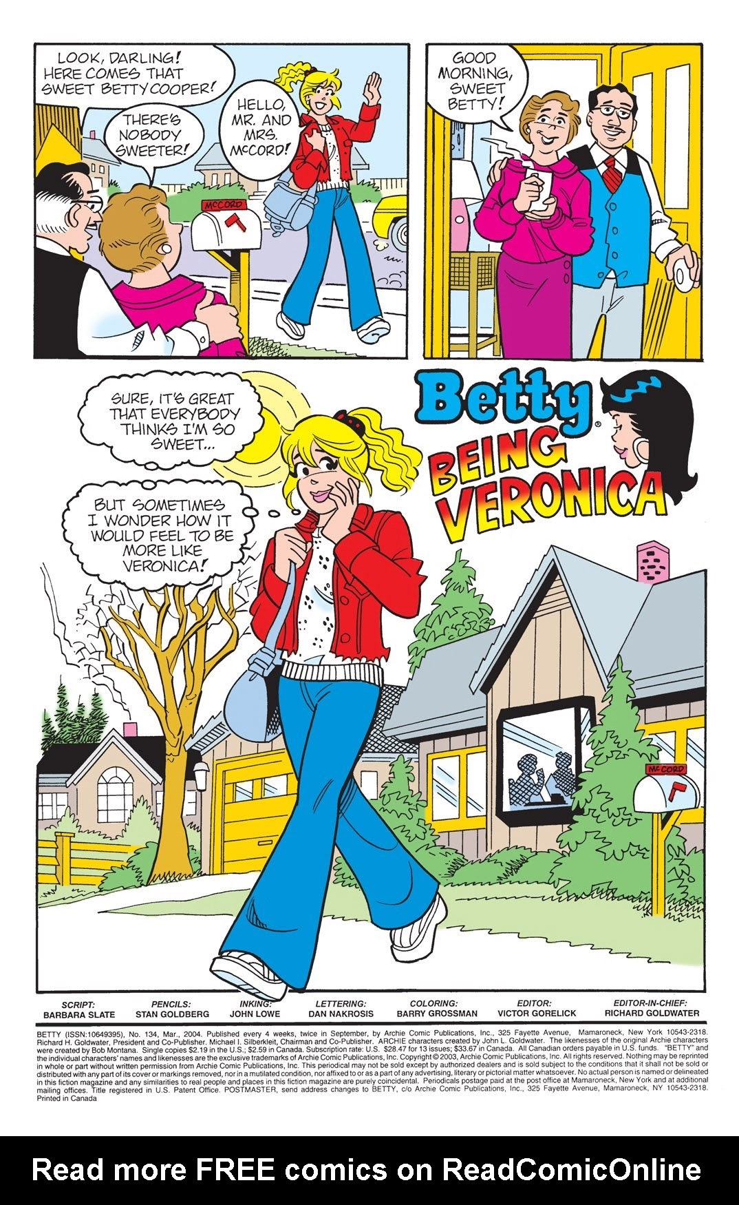 Read online Betty comic -  Issue #134 - 2