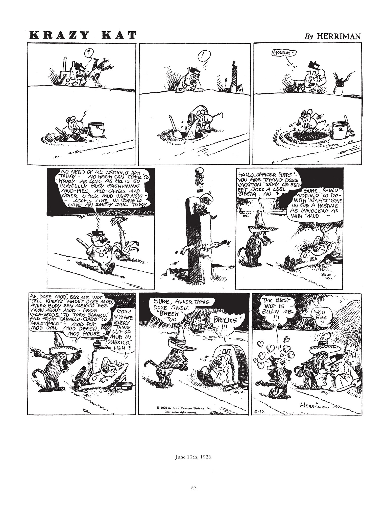 Read online Krazy & Ignatz comic -  Issue # TPB 4 - 90