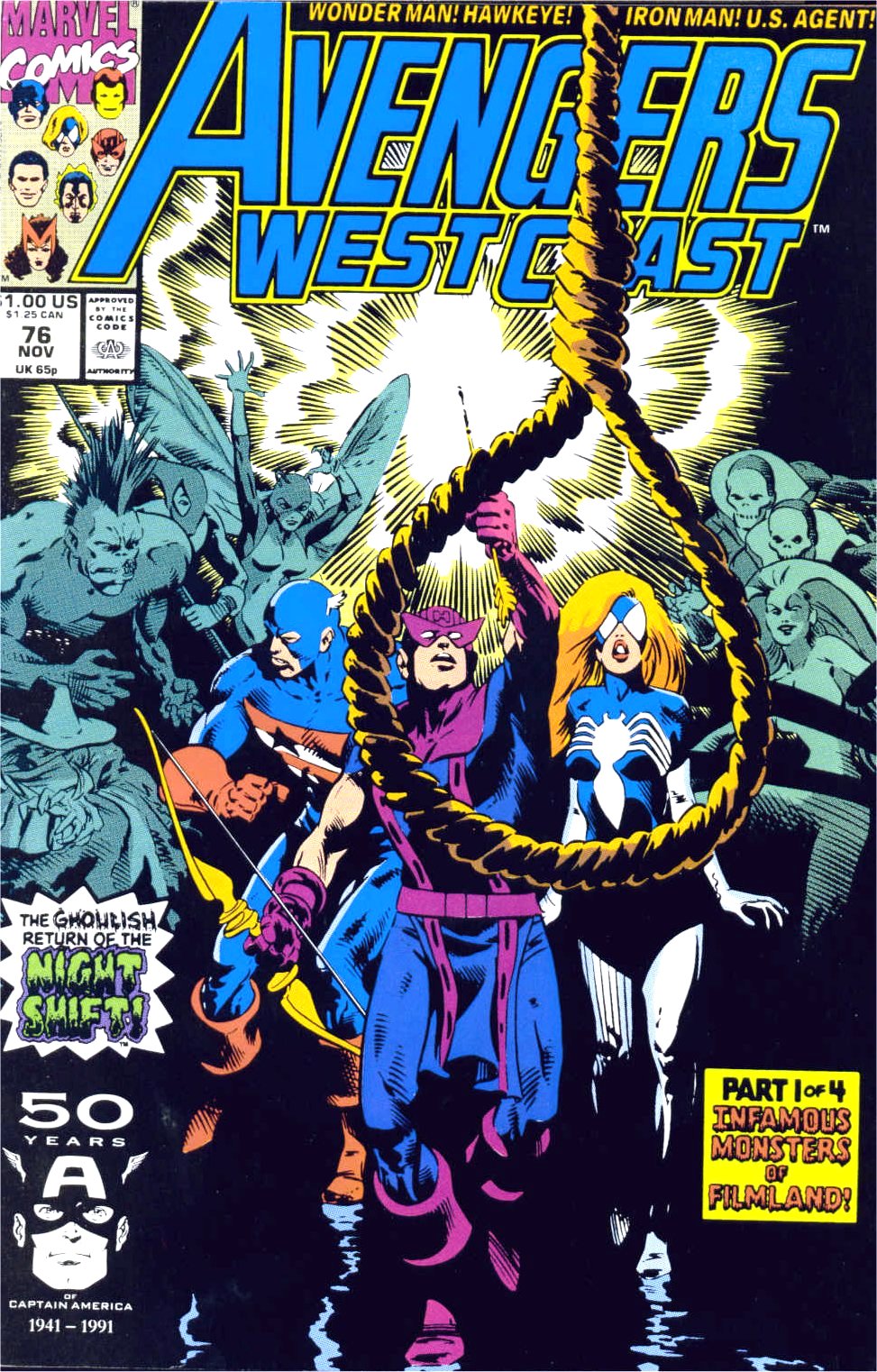 Read online Avengers West Coast (1989) comic -  Issue #76 - 1