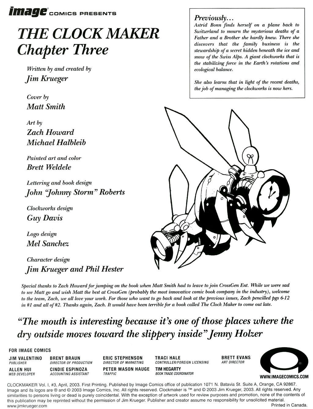 Read online Clockmaker comic -  Issue #3 - 2