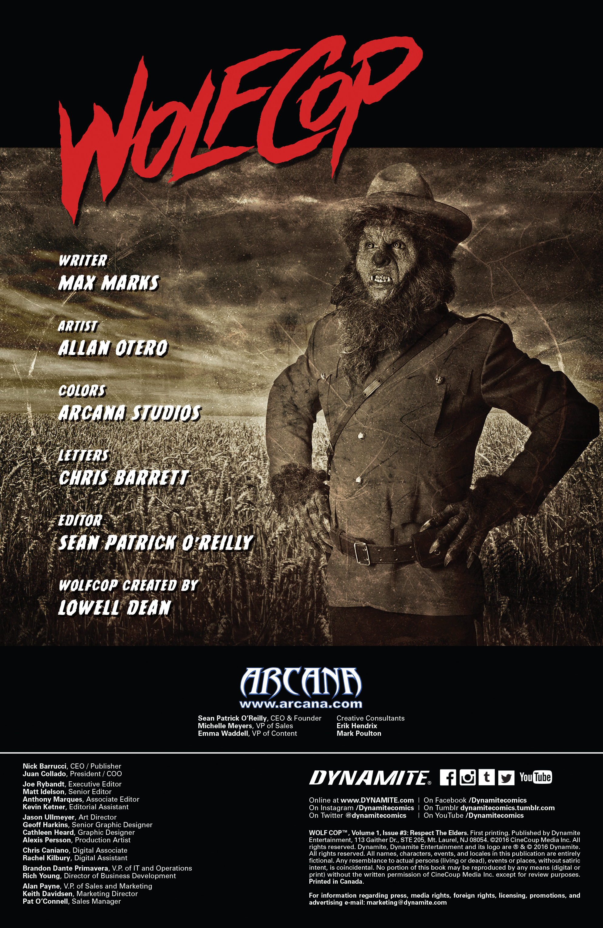 Read online Wolfcop comic -  Issue #3 - 2