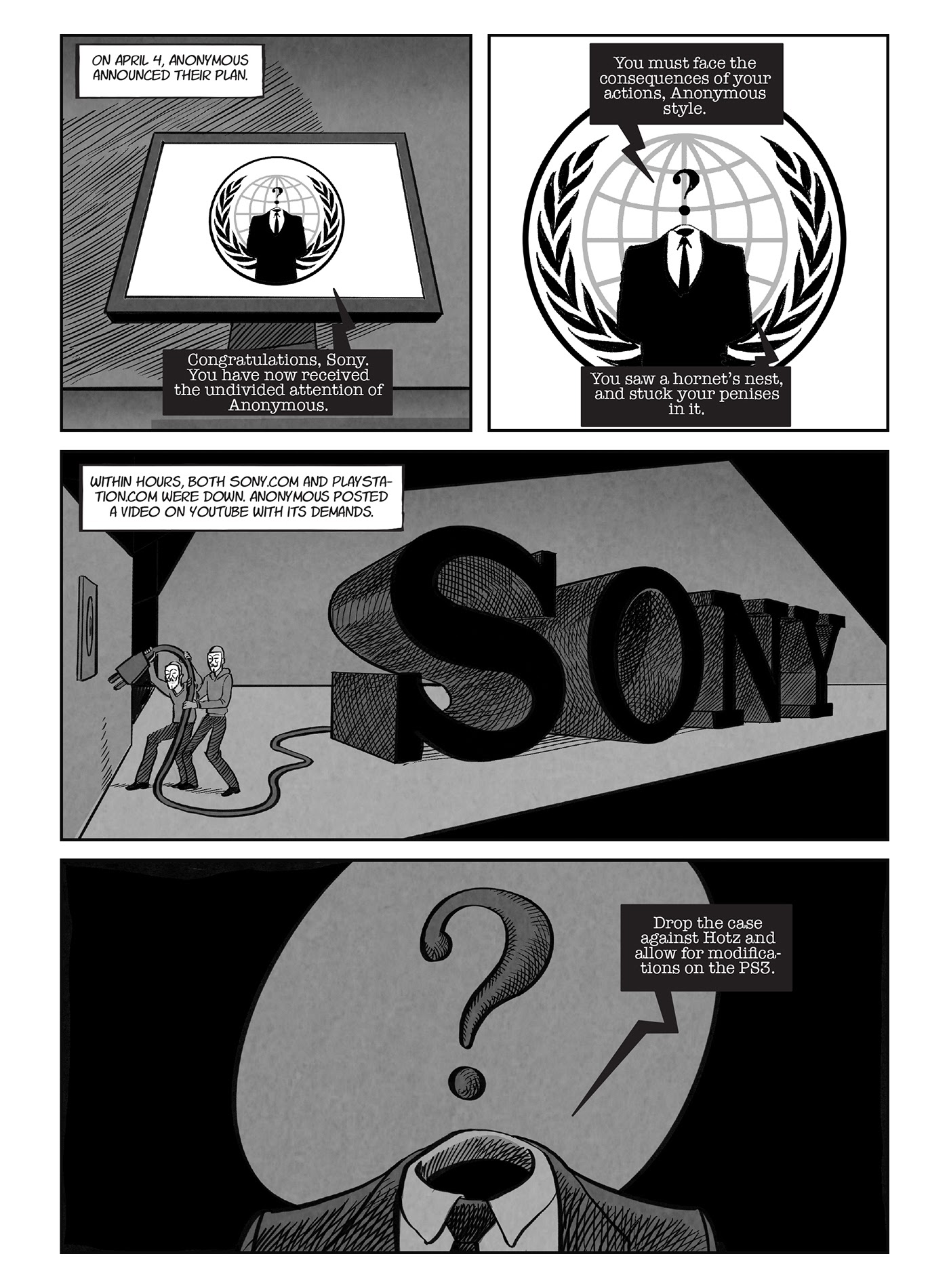 Read online A for Anonymous: How a Mysterious Hacker Collective Transformed the World comic -  Issue # TPB - 54