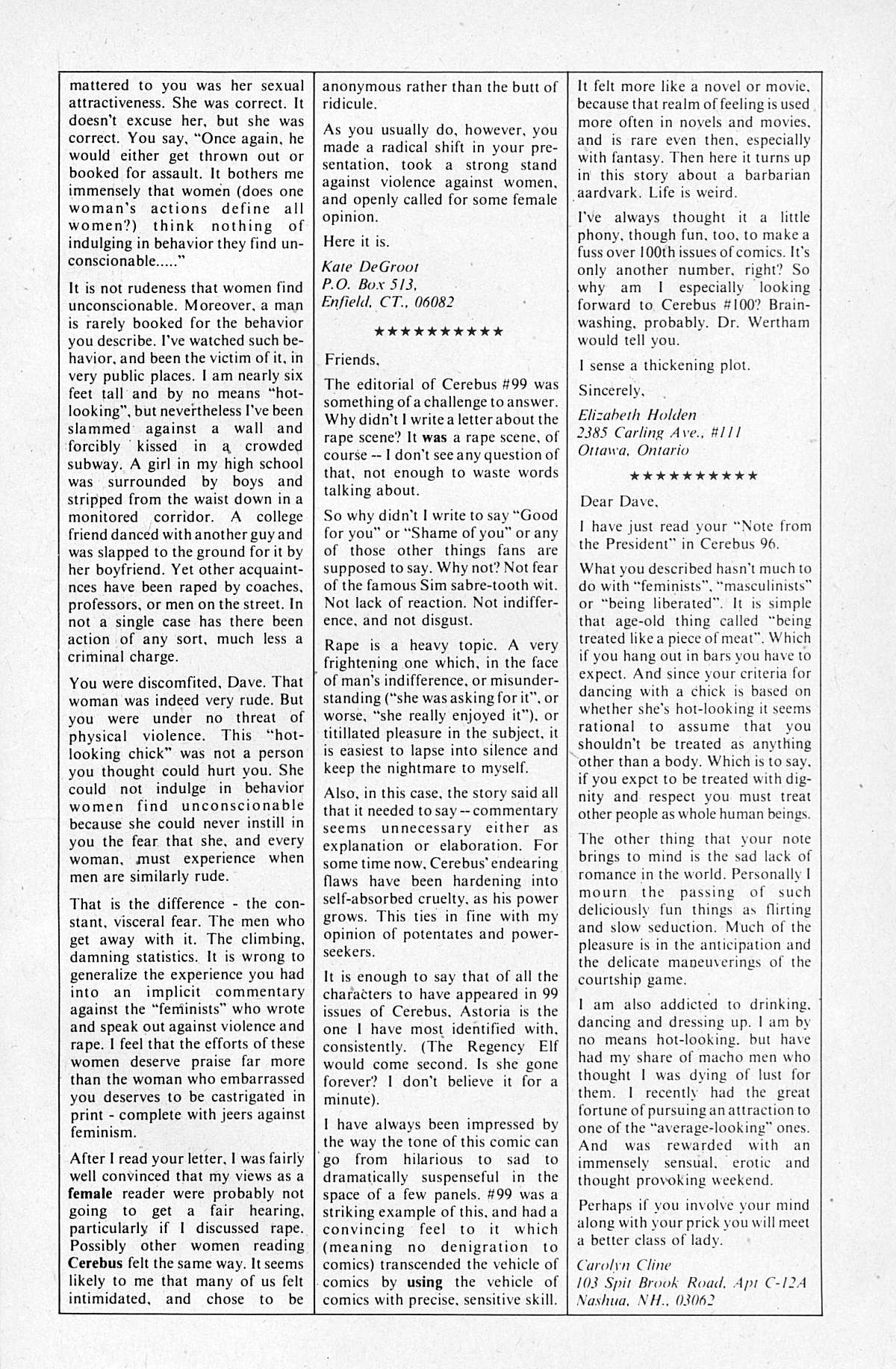 Cerebus Issue #102 #102 - English 16