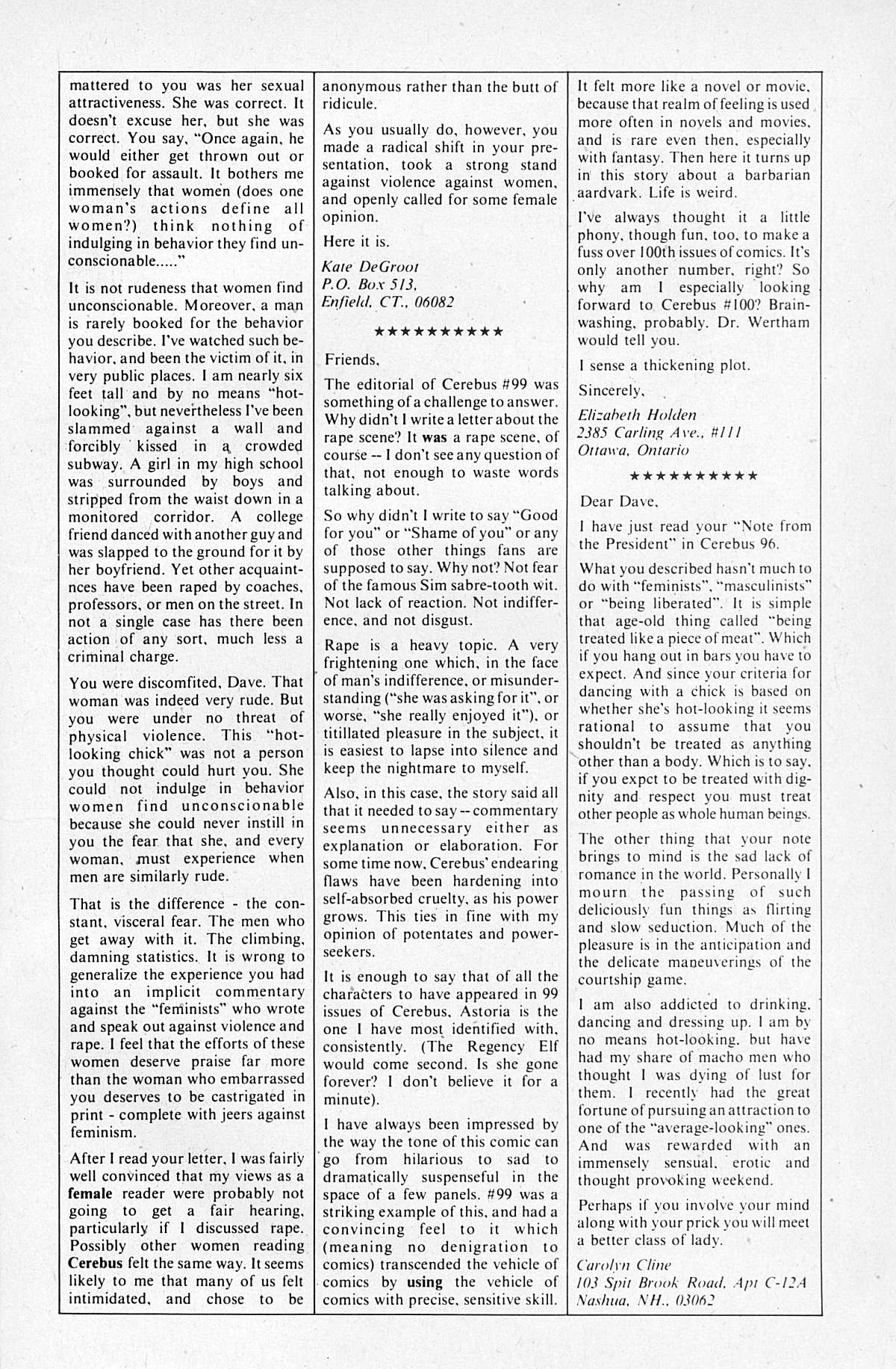 Read online Cerebus comic -  Issue #102 - 16