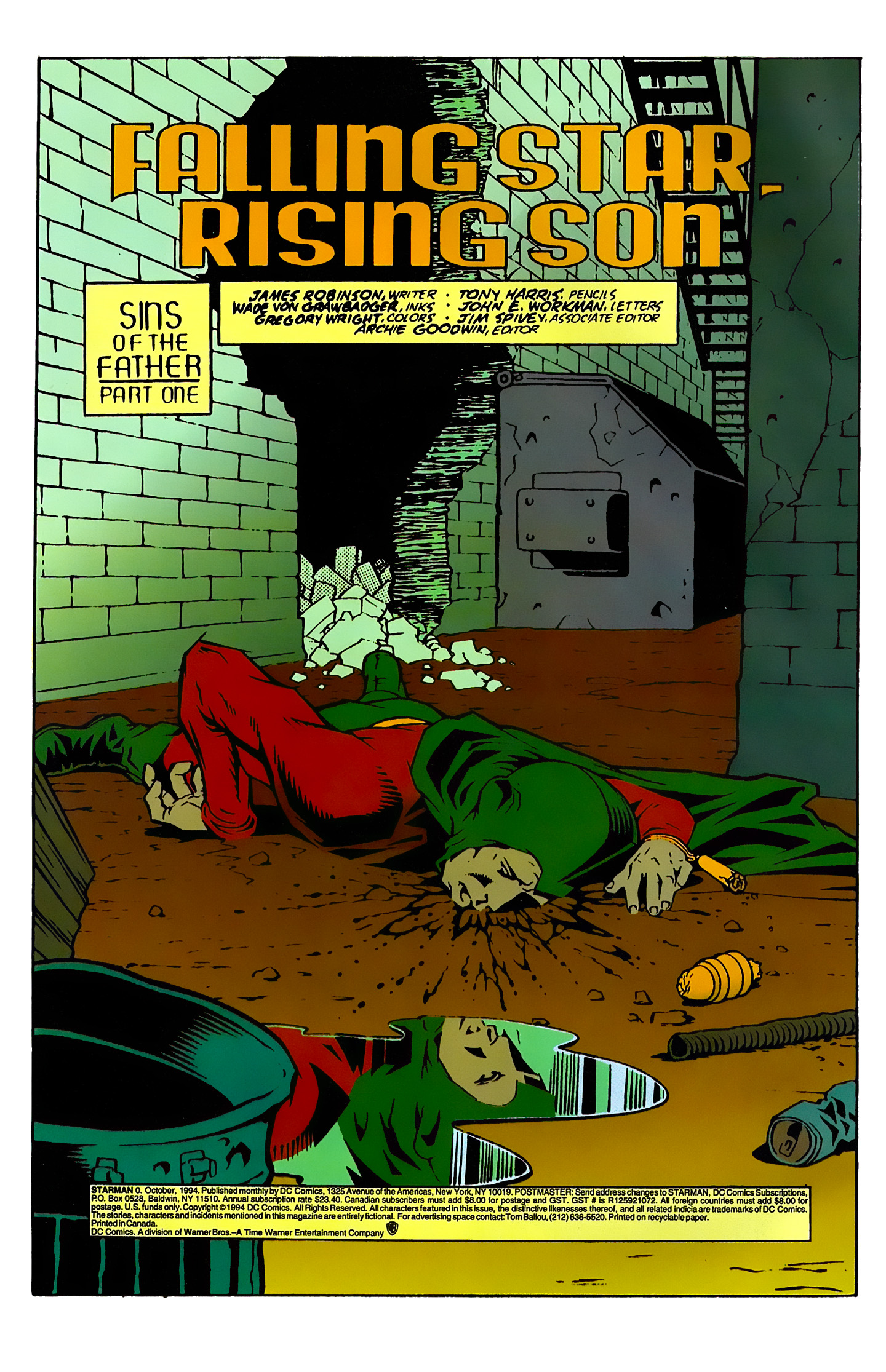 Read online Starman (1994) comic -  Issue #0 - 5
