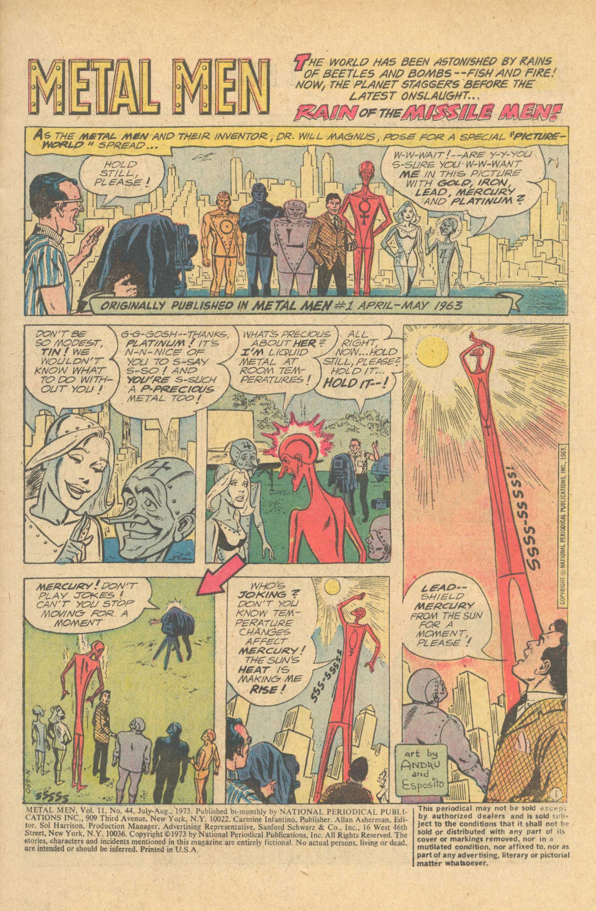 Read online Metal Men (1963) comic -  Issue #44 - 3