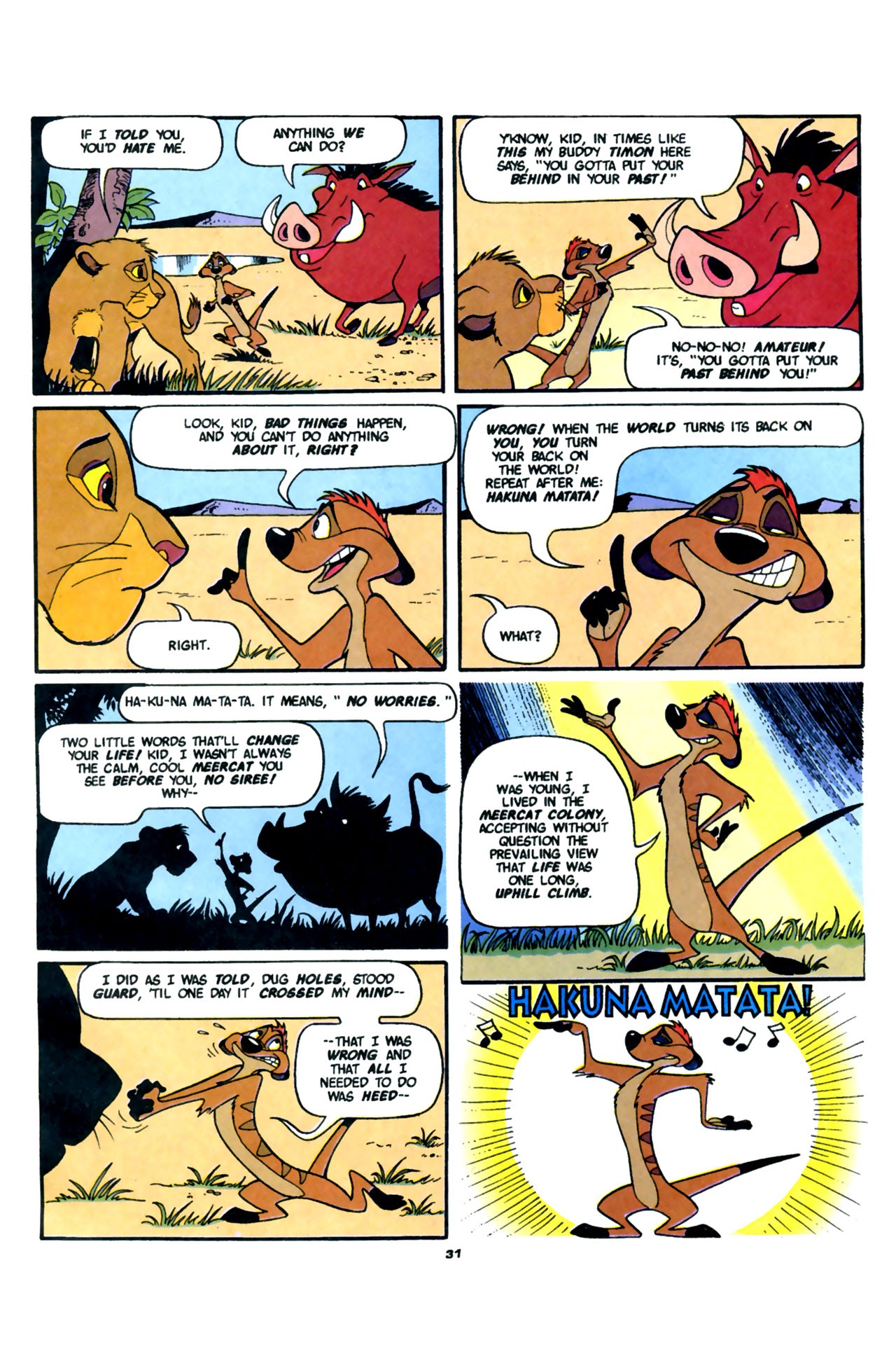 Read online Disney's The Lion King comic -  Issue #1 - 33