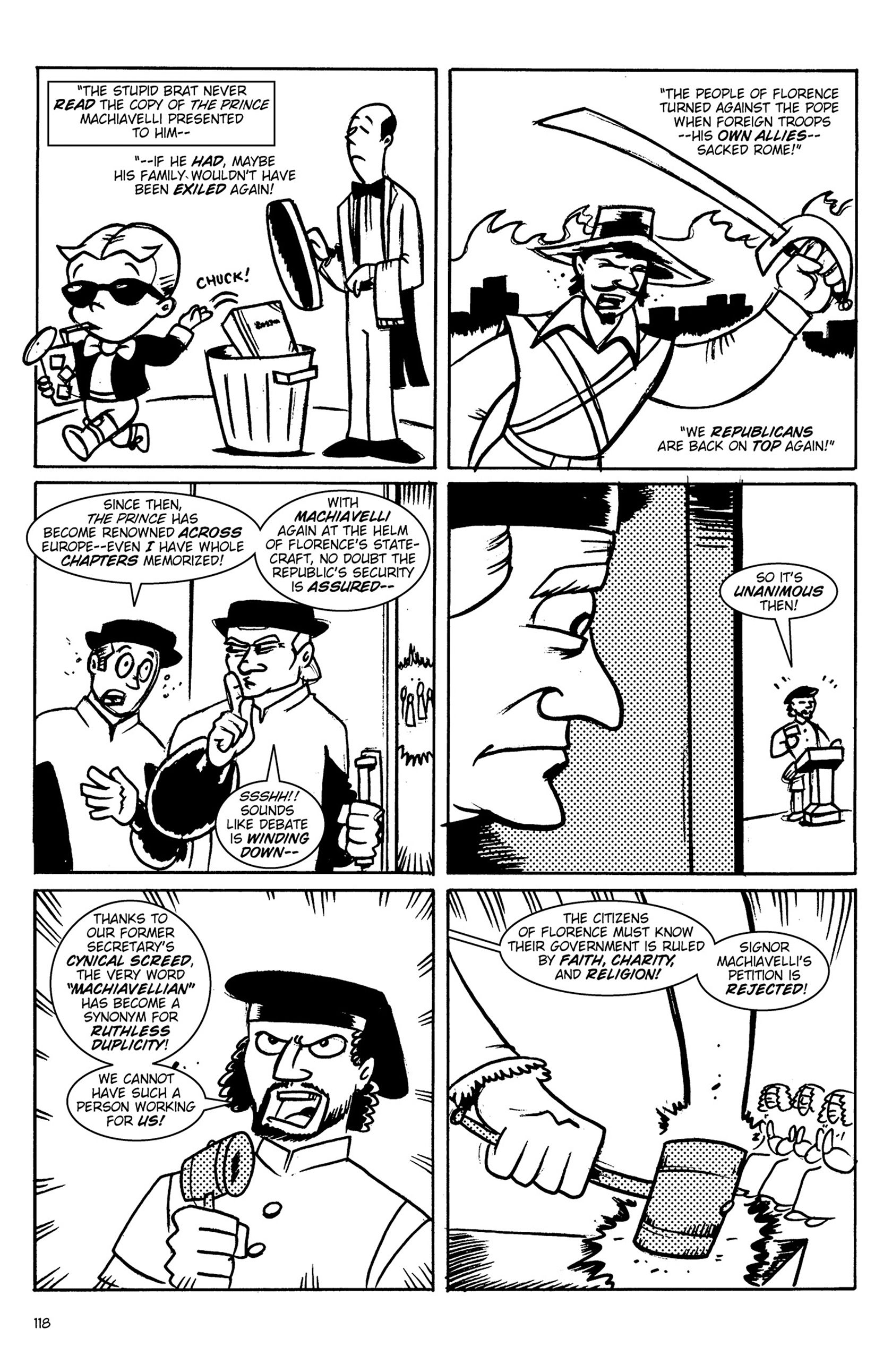 Read online Action Philosophers! comic -  Issue #Action Philosophers! TPB (Part 1) - 118