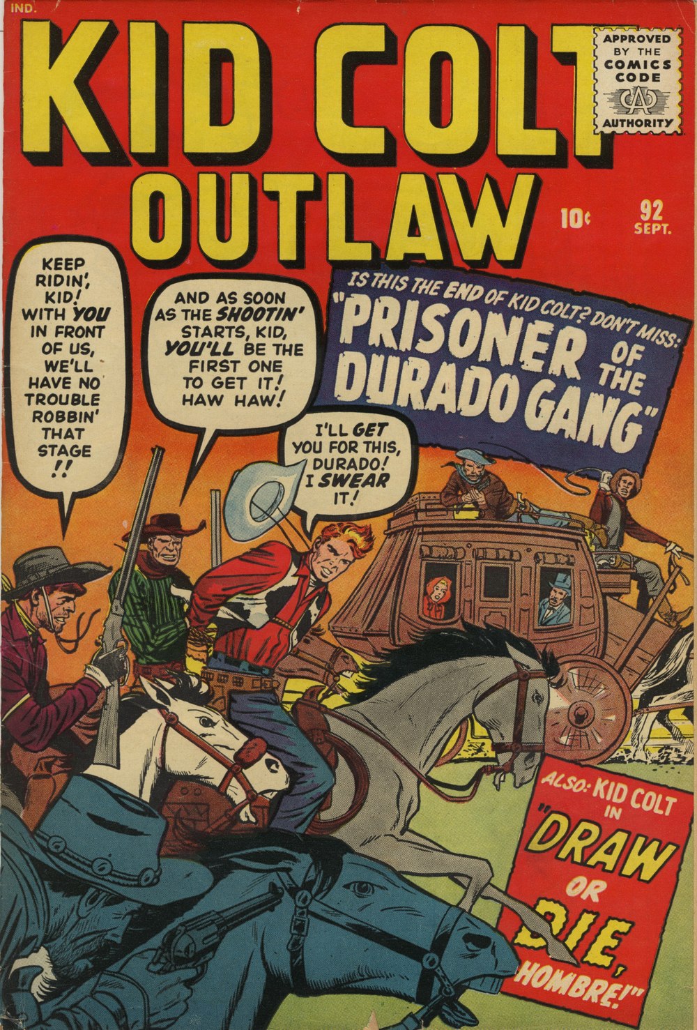 Read online Kid Colt Outlaw comic -  Issue #92 - 1