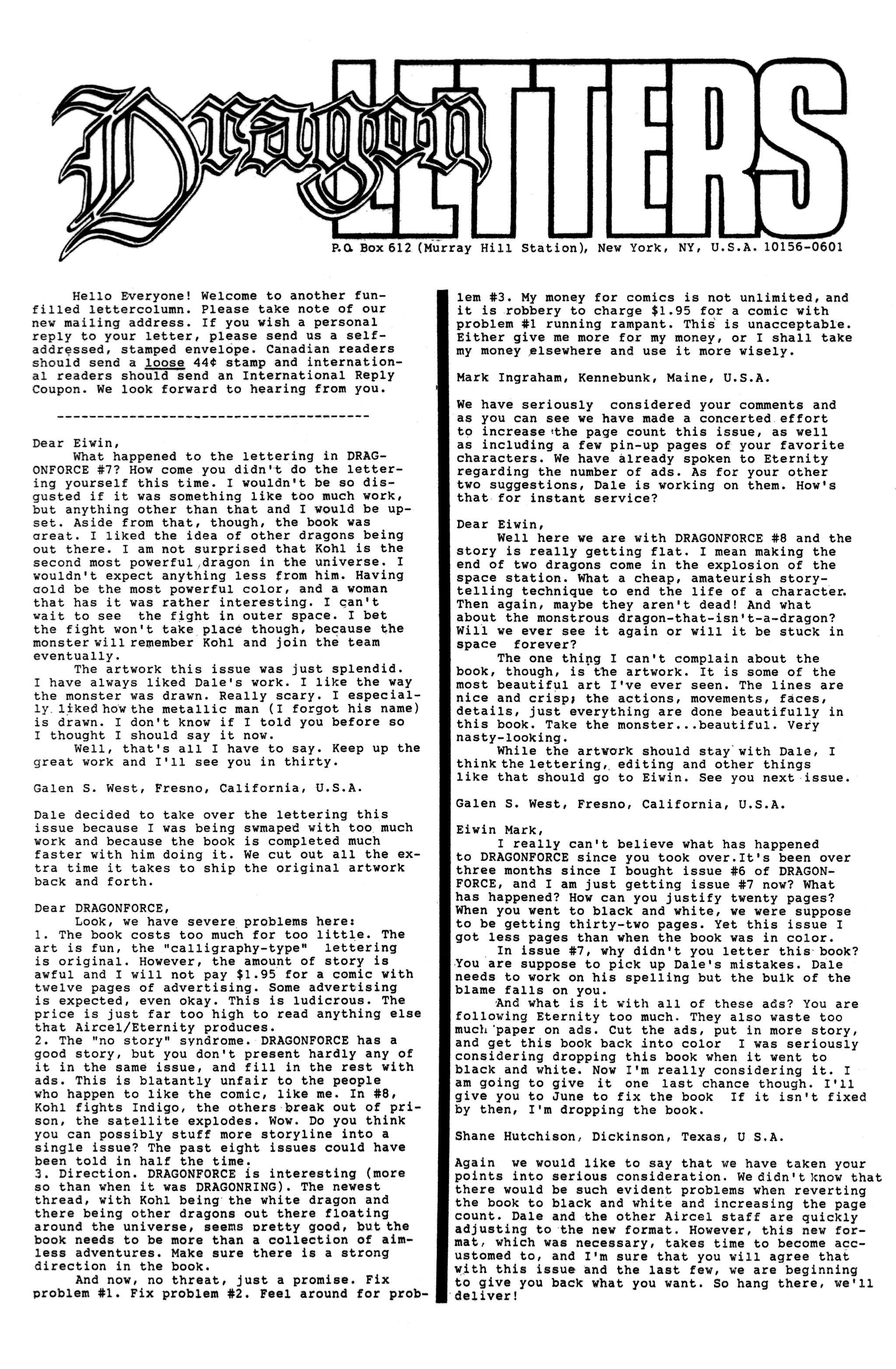 Read online Dragonforce comic -  Issue #11 - 16