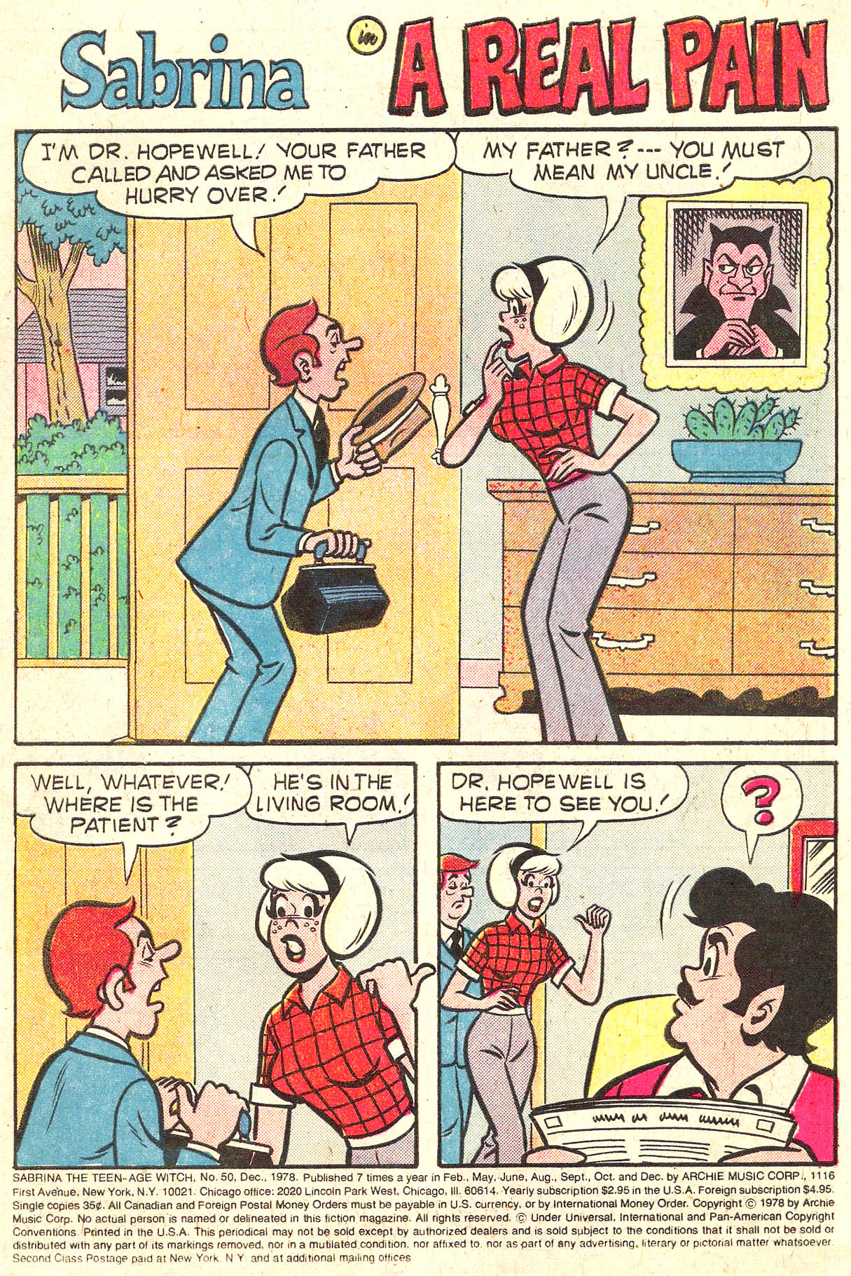 Read online Sabrina The Teenage Witch (1971) comic -  Issue #50 - 3