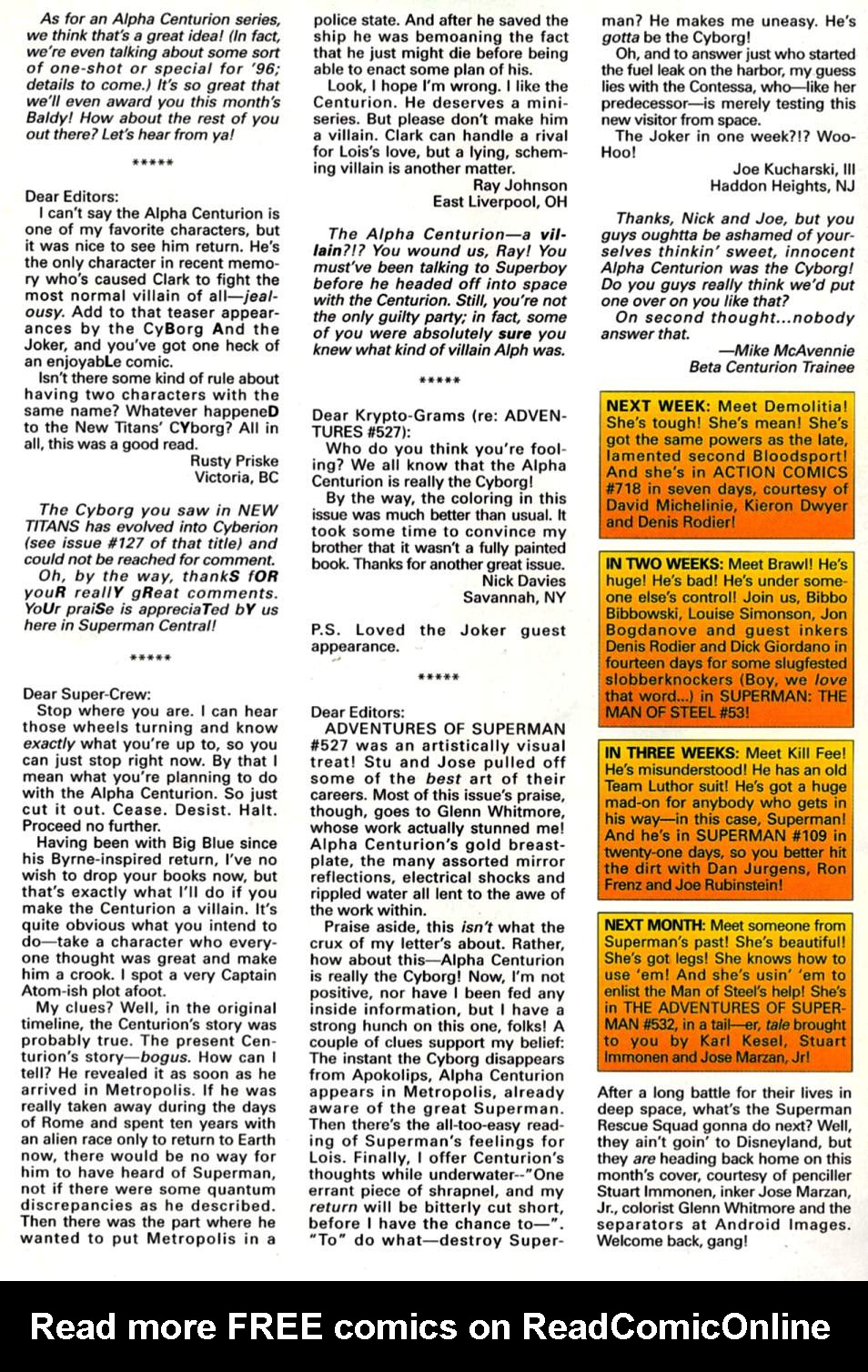 Read online Adventures of Superman (1987) comic -  Issue #531 - 25