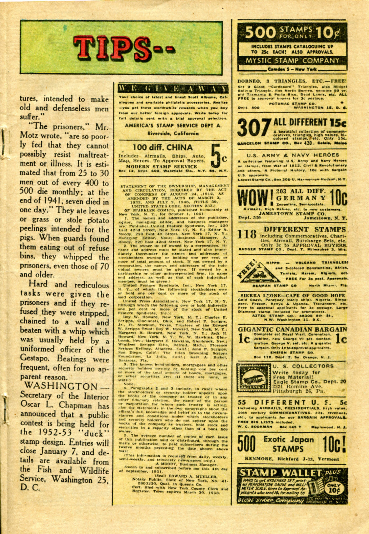 Read online Sparkler Comics comic -  Issue #103 - 19