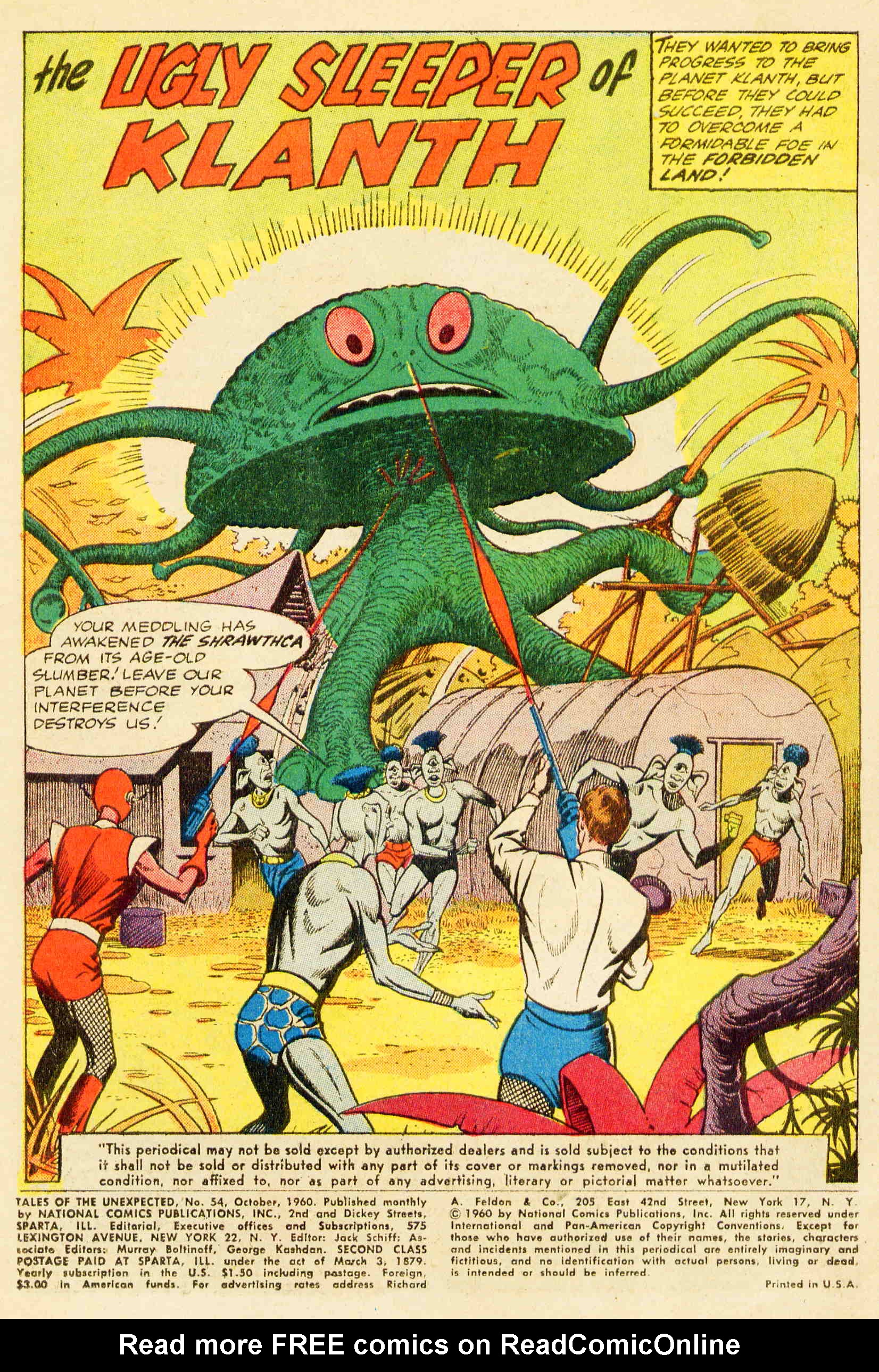 Read online Tales of the Unexpected comic -  Issue #54 - 2