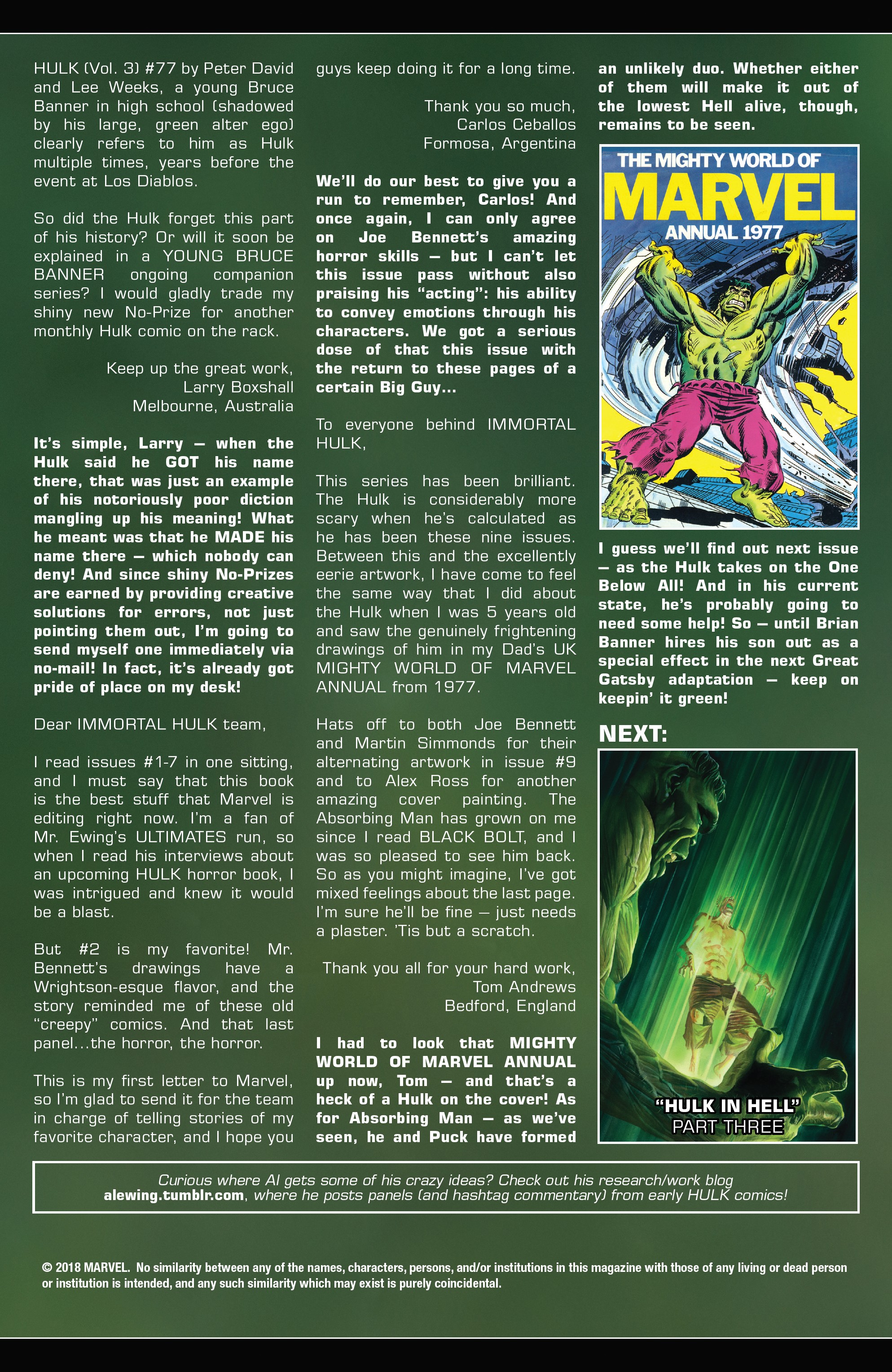 Read online Immortal Hulk comic -  Issue #12 - 23