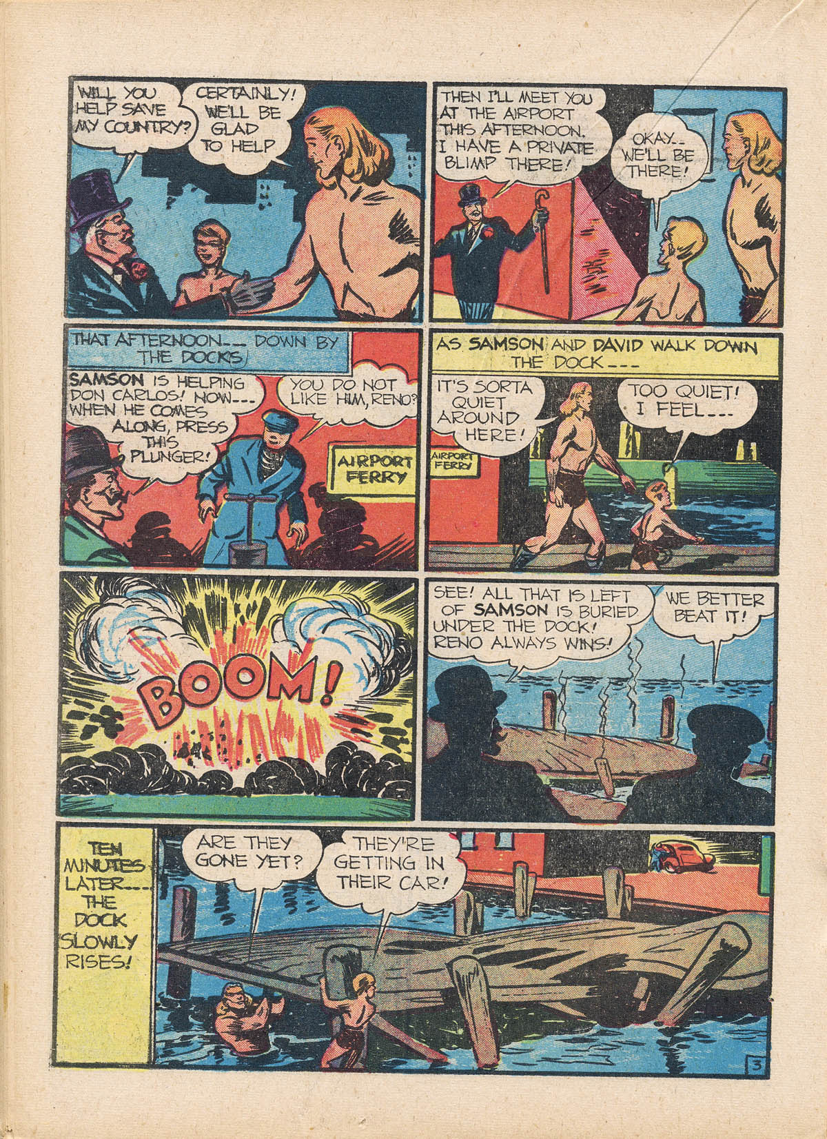 Read online Samson (1940) comic -  Issue #3 - 37