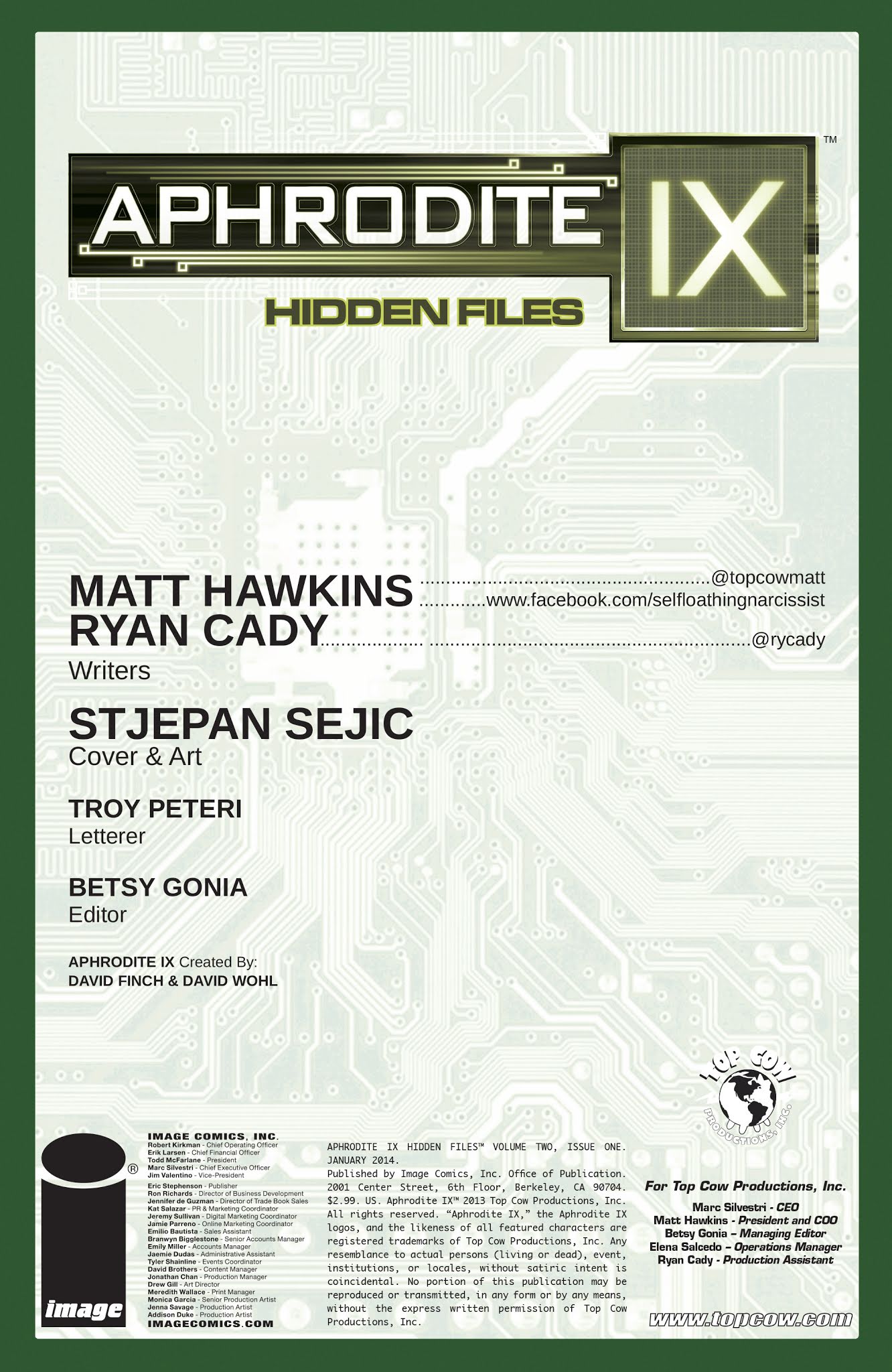 Read online Aphrodite IX Hidden Files comic -  Issue # Full - 2