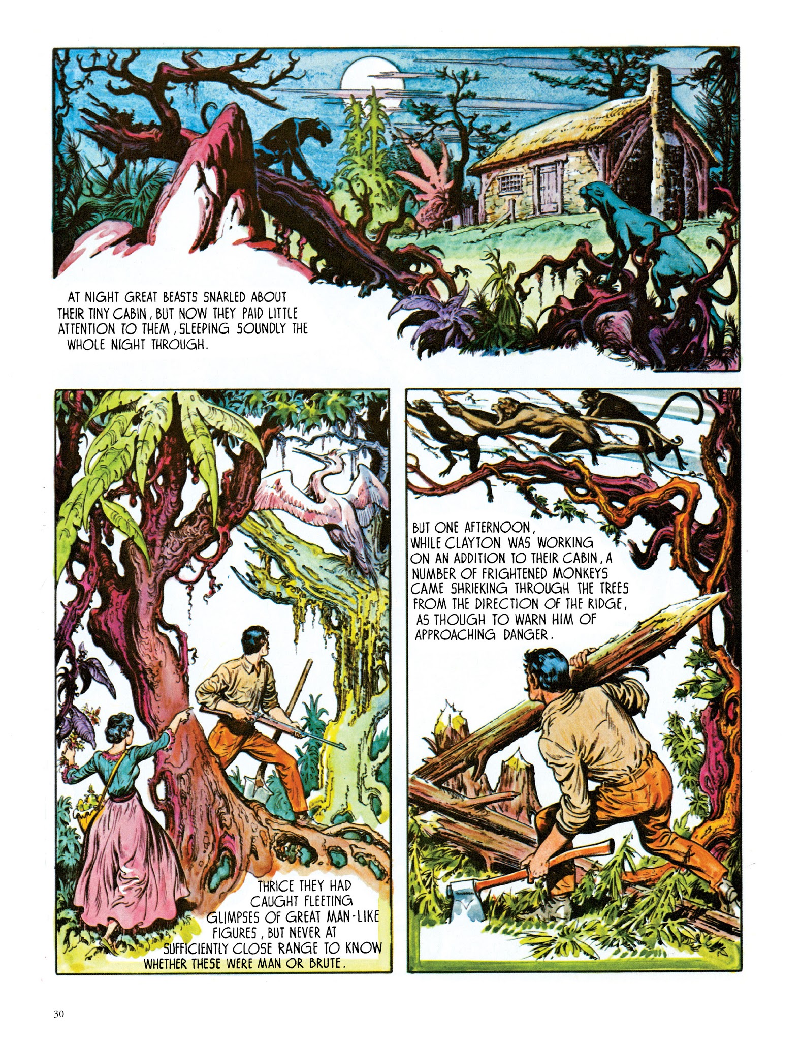 Read online Edgar Rice Burroughs' Tarzan: Burne Hogarth's Lord of the Jungle comic -  Issue # TPB - 32