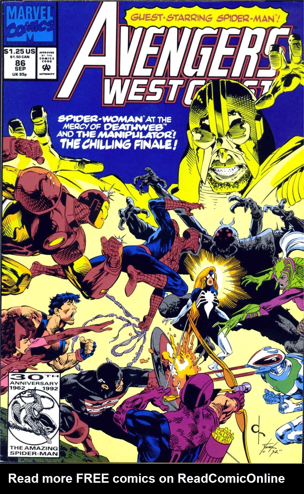 Read online Avengers West Coast (1989) comic -  Issue #86 - 1