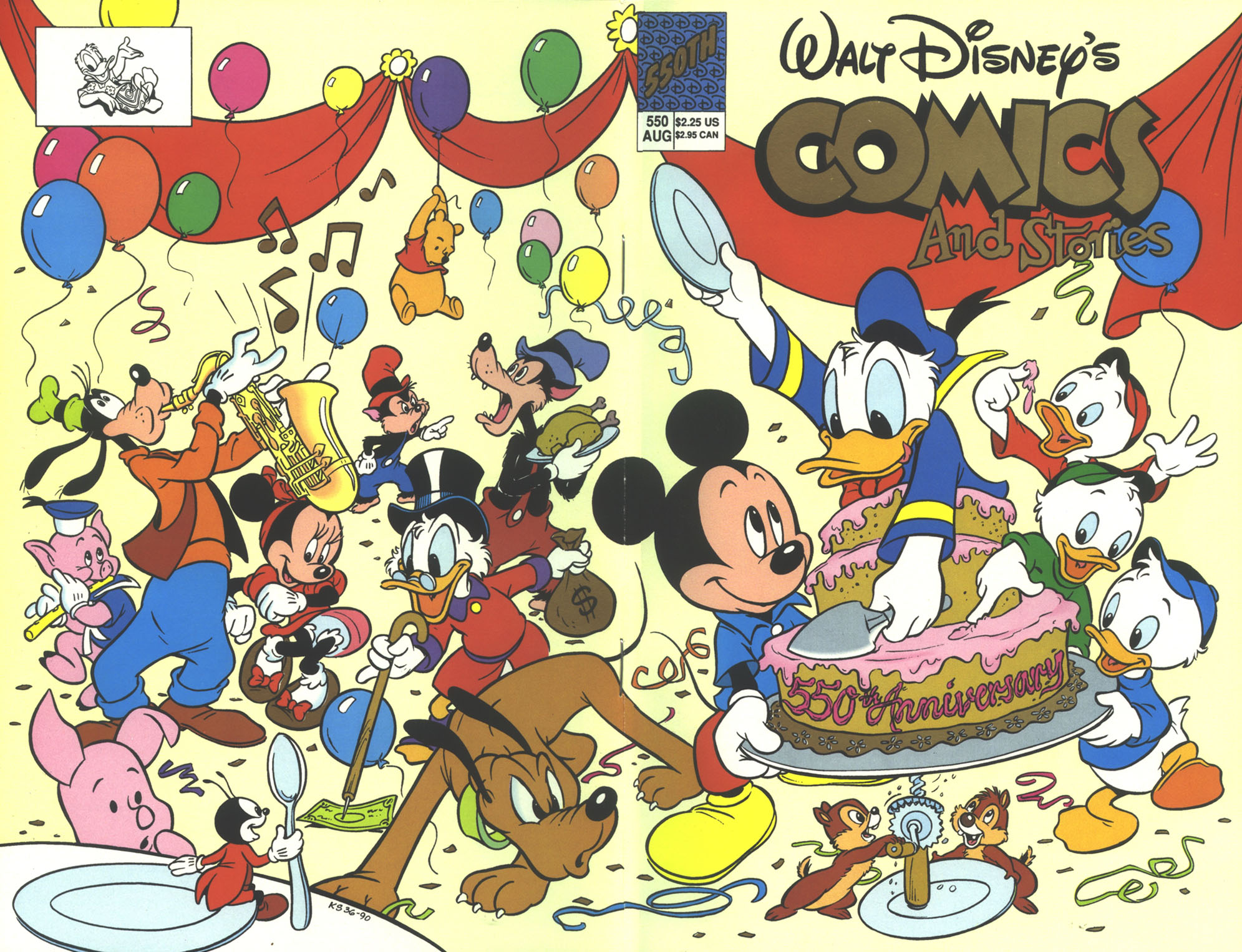 Read online Walt Disney's Comics and Stories comic -  Issue #550 - 1