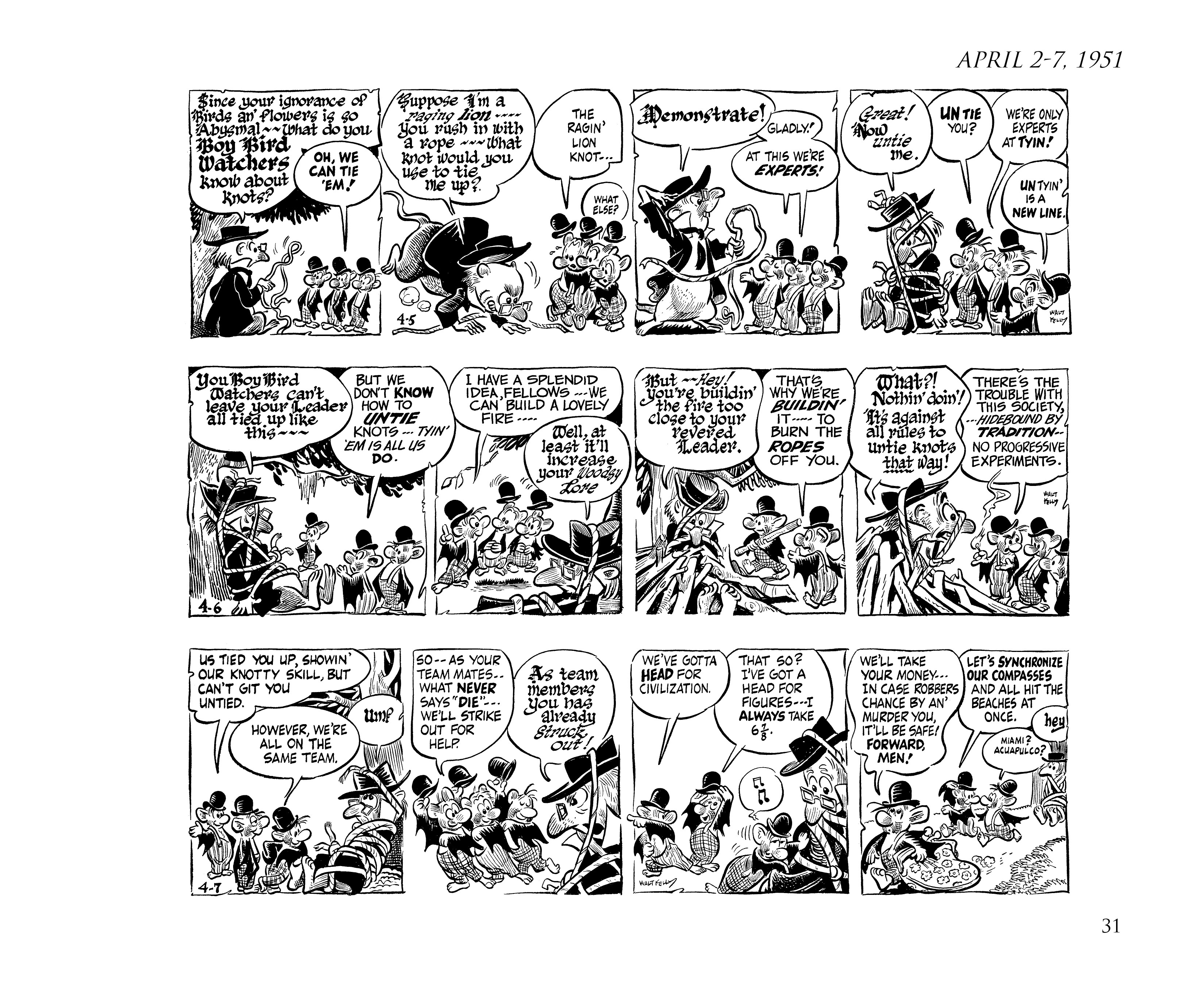 Read online Pogo by Walt Kelly: The Complete Syndicated Comic Strips comic -  Issue # TPB 2 (Part 1) - 49