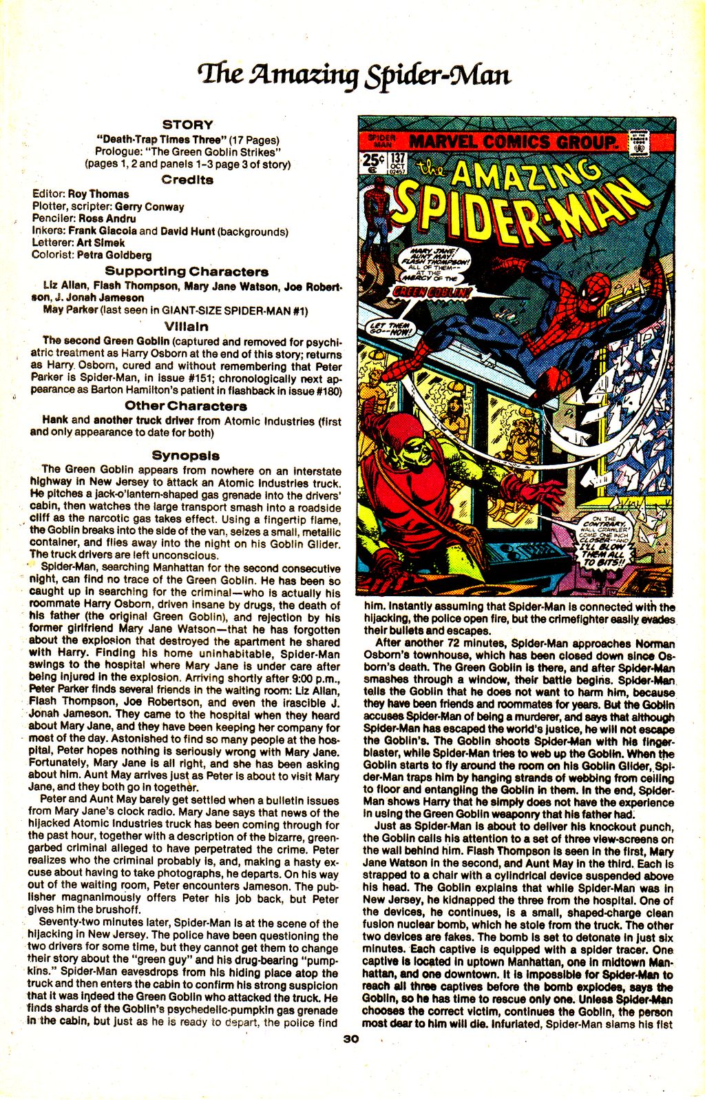 Read online The Official Marvel Index to The Amazing Spider-Man comic -  Issue #5 - 32