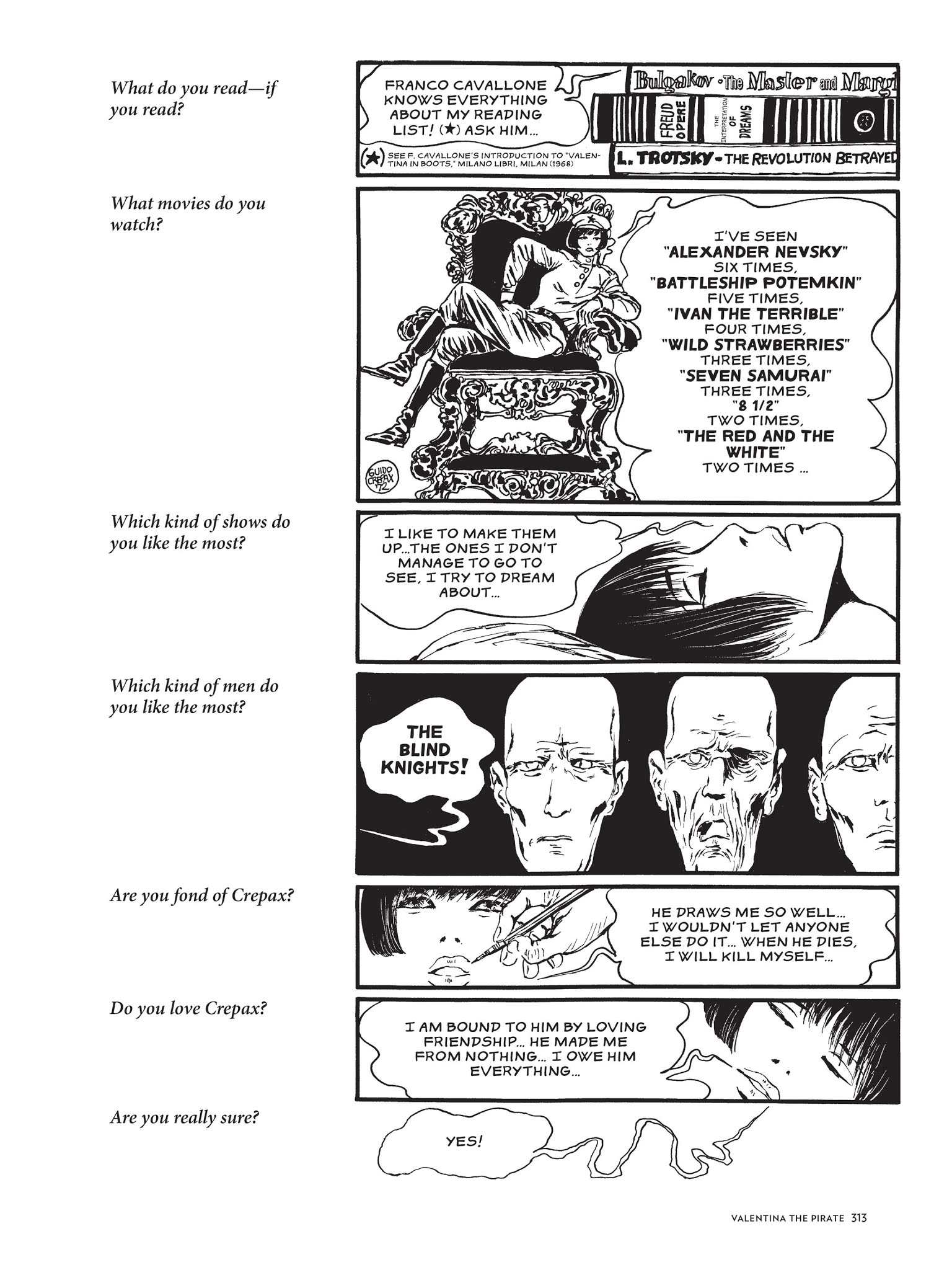Read online The Complete Crepax comic -  Issue # TPB 2 - 300
