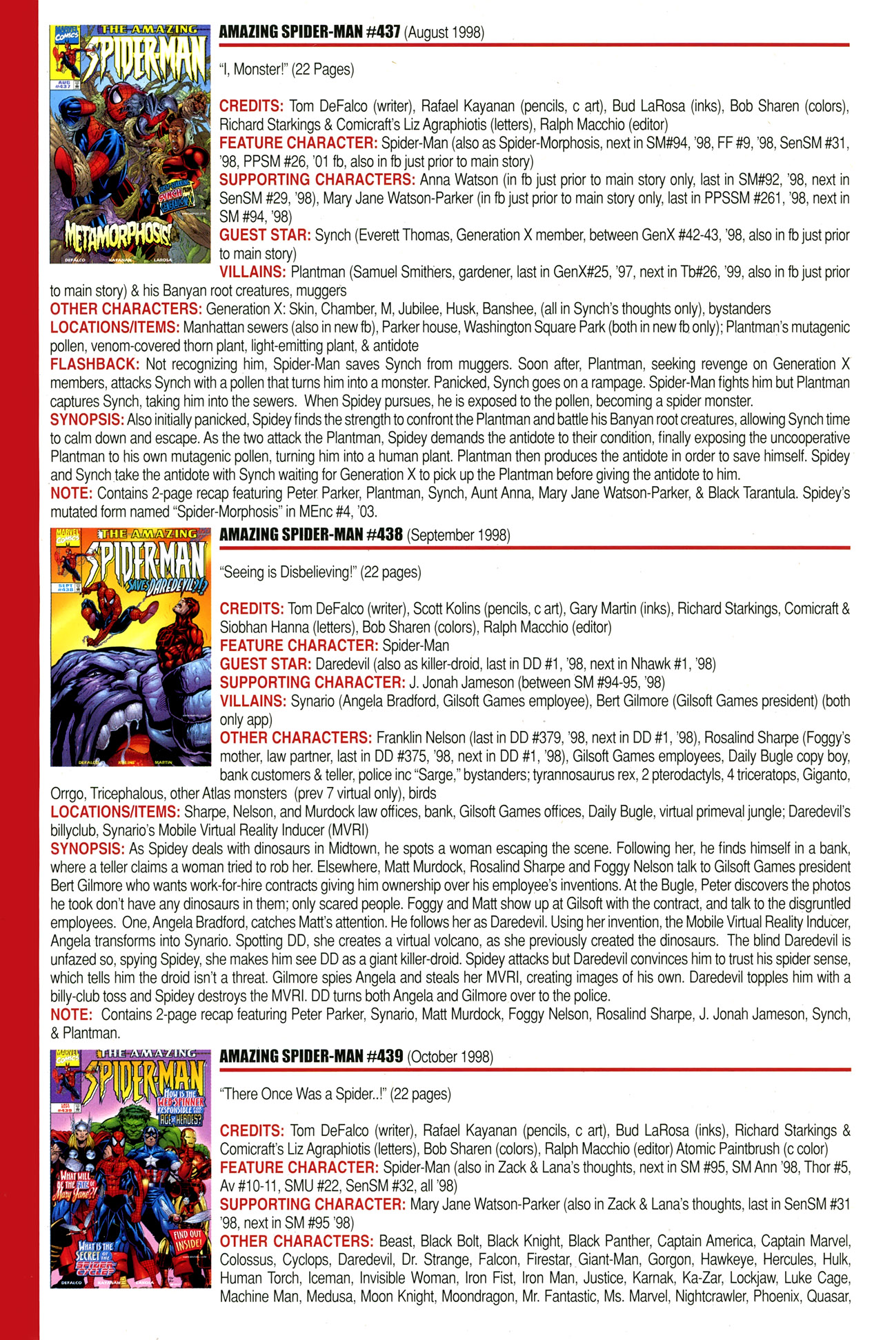 Read online Official Index to the Marvel Universe comic -  Issue #11 - 4