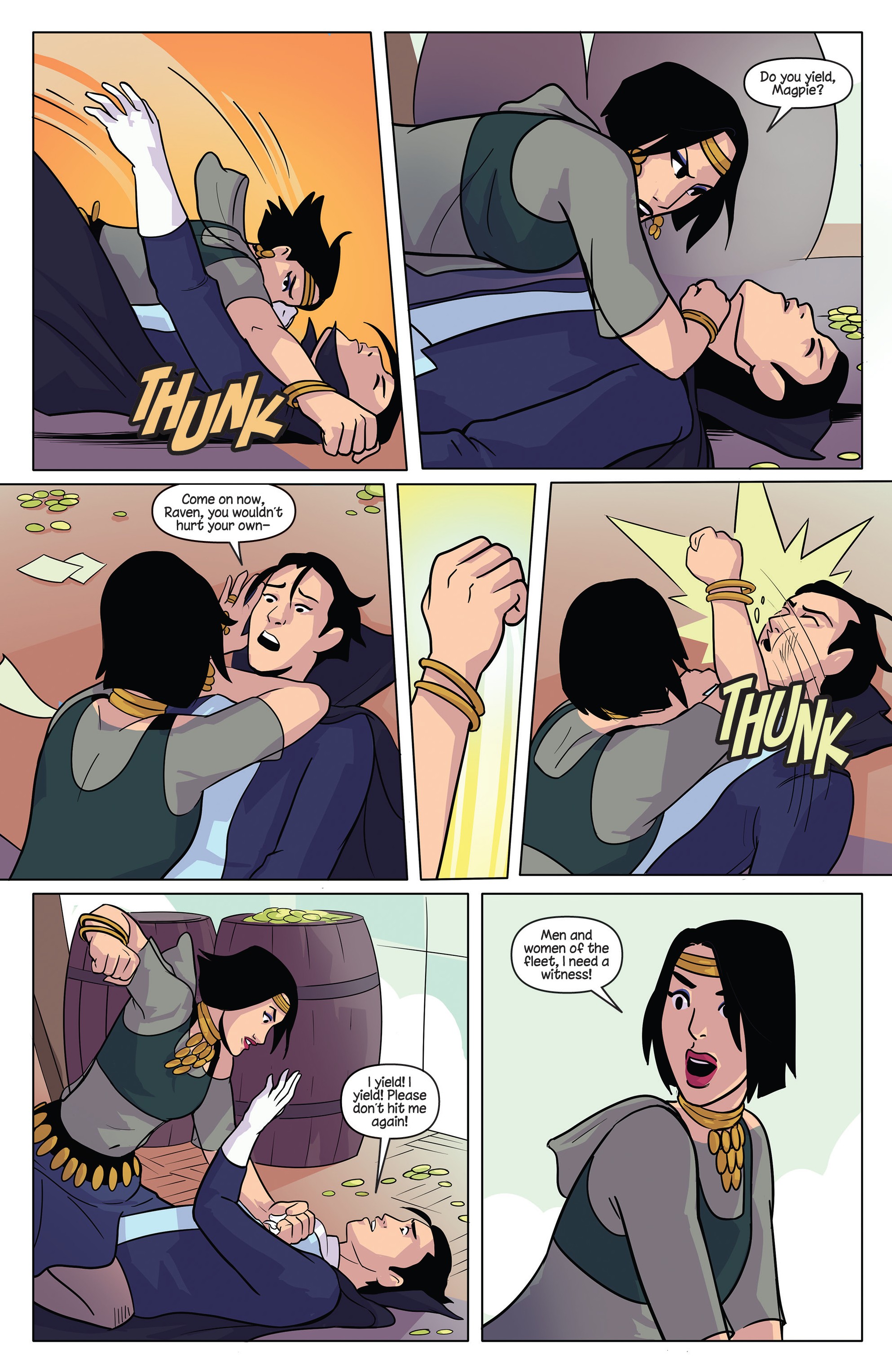 Read online Princeless Raven Year Two: Love and Revenge comic -  Issue # _TPB Assault On Golden Rock - 142