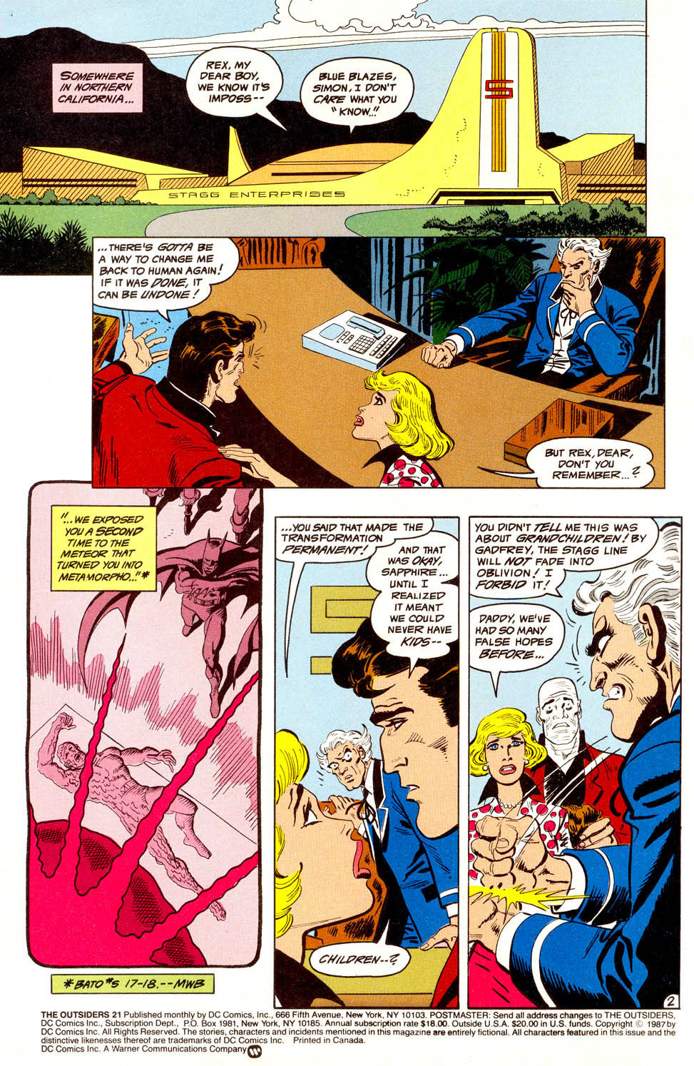 Read online The Outsiders (1985) comic -  Issue #21 - 3