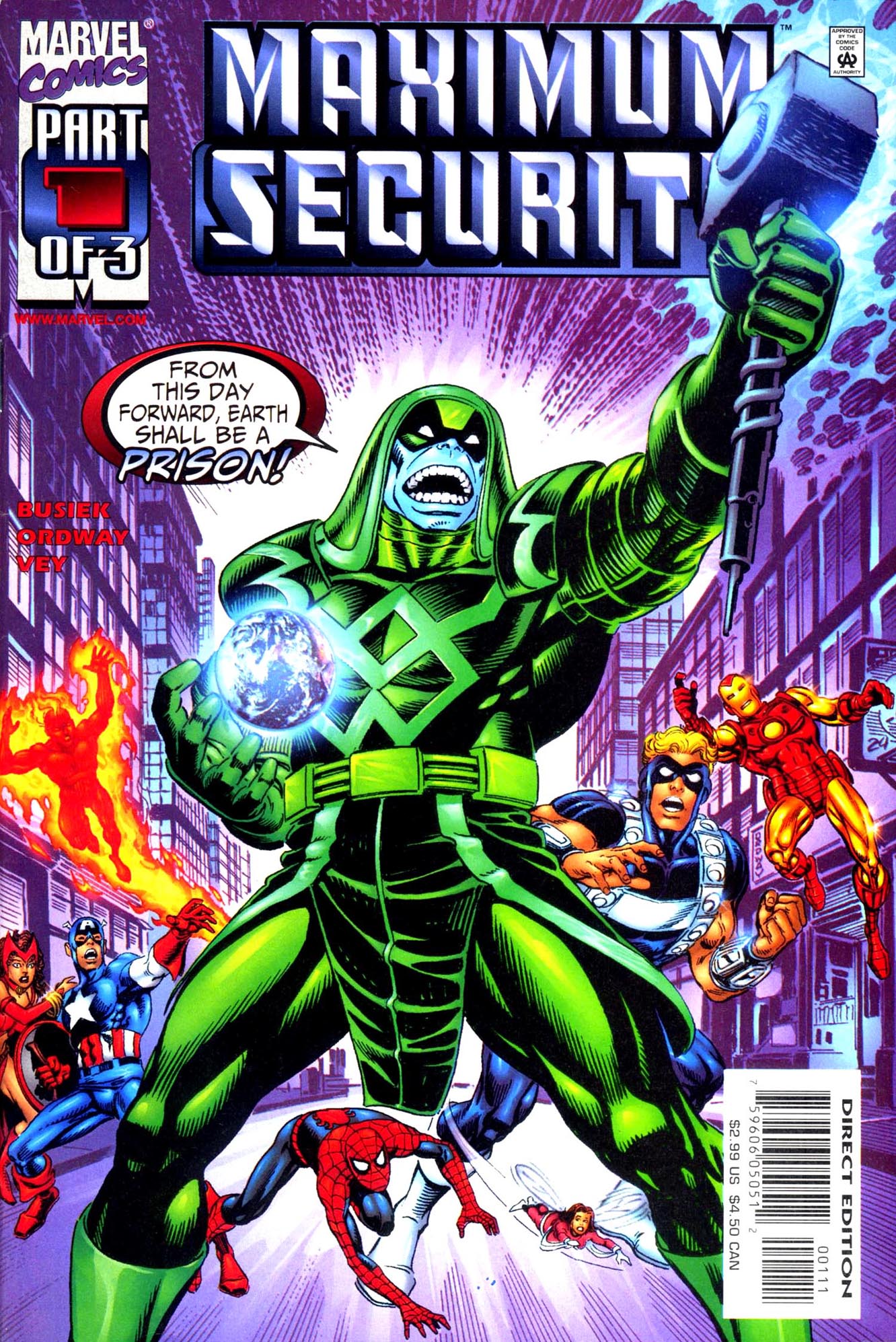 Read online Maximum Security comic -  Issue #1 - 1