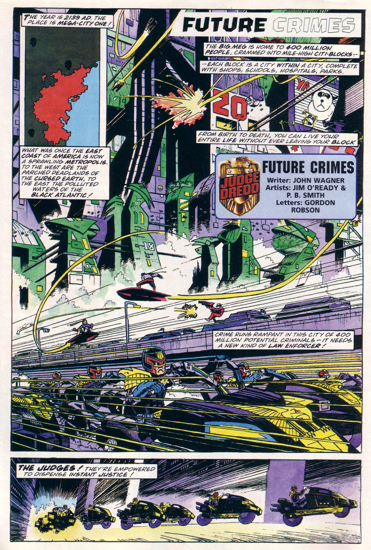 Read online Judge Dredd Lawman of the Future comic -  Issue #1 - 4